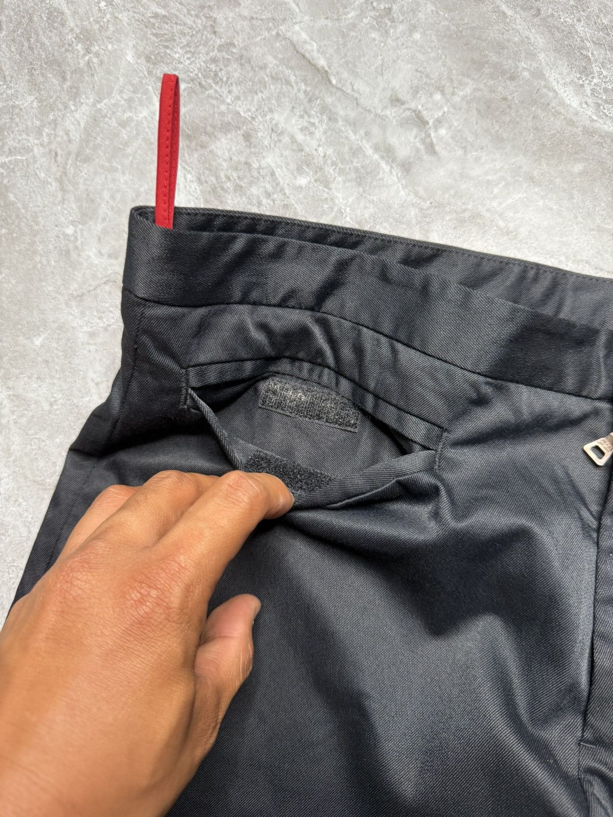 Prada Archive Prada Sport Flared Nylon/Cotton Blend Elastic Pants Size US 34 / EU 50 - 6 Thumbnail