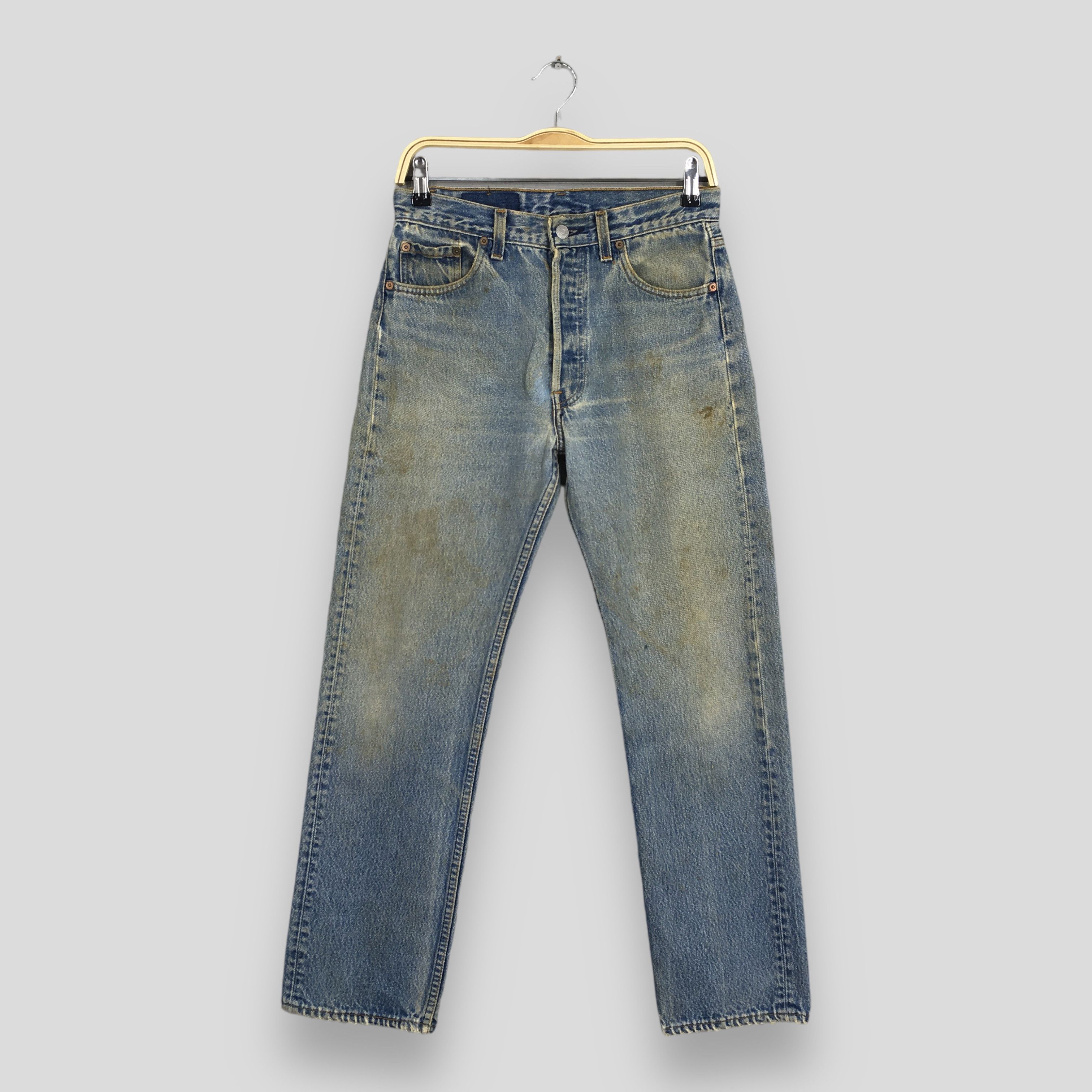 Size 27x27.5 Vintage 90s Levi's 501XX Faded Blue Jeans