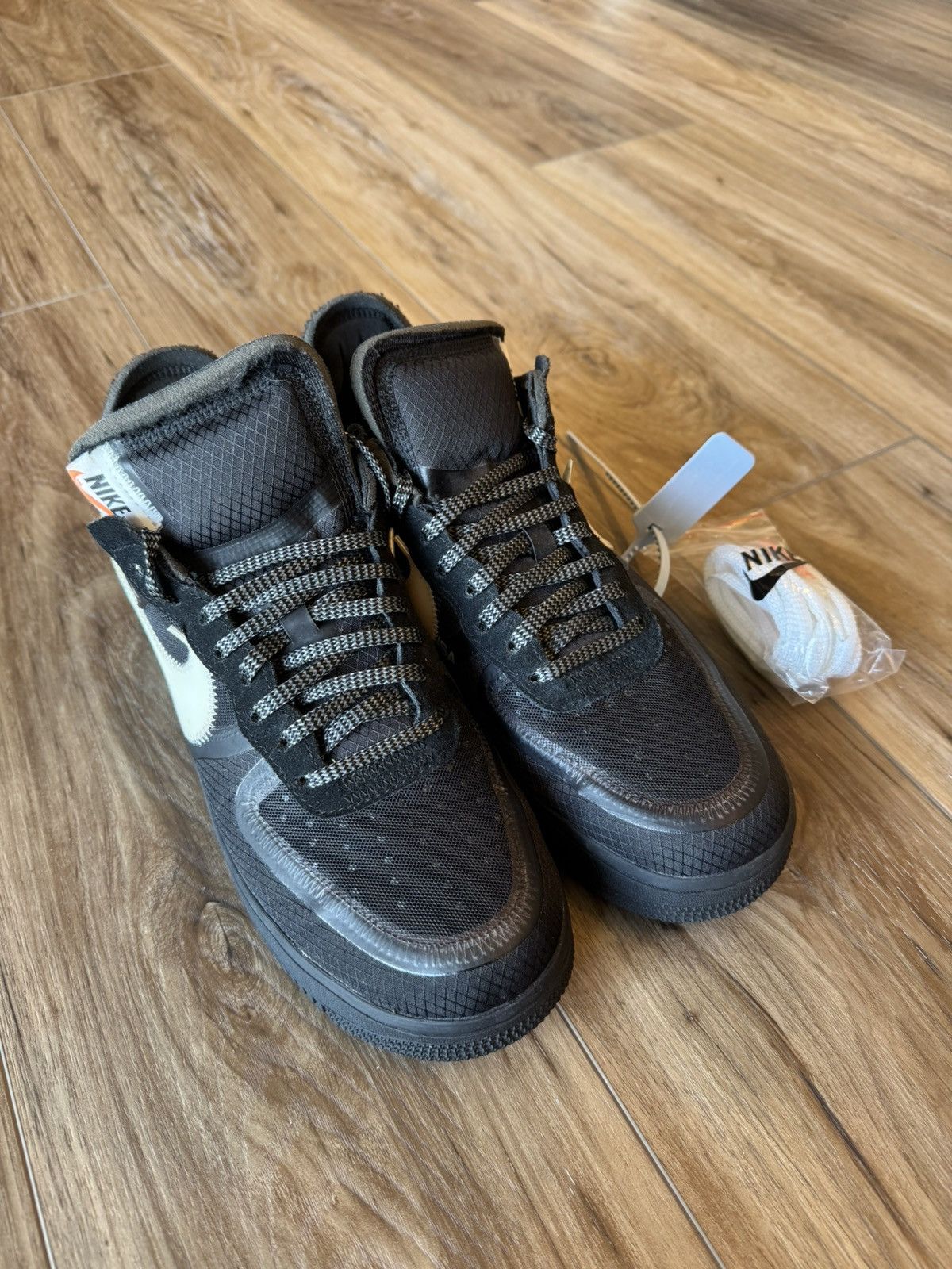 Nike × Off-White Nike x Off White Air Force 1 Low Black Size US 10 / EU 43 - 5 Thumbnail