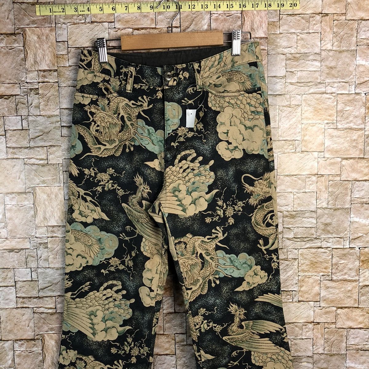 Japanese Brand DLL Bats Club yakuza vtg Dragon rare Pants #A134 Size US 28 / EU 44 - 2 Thumbnail