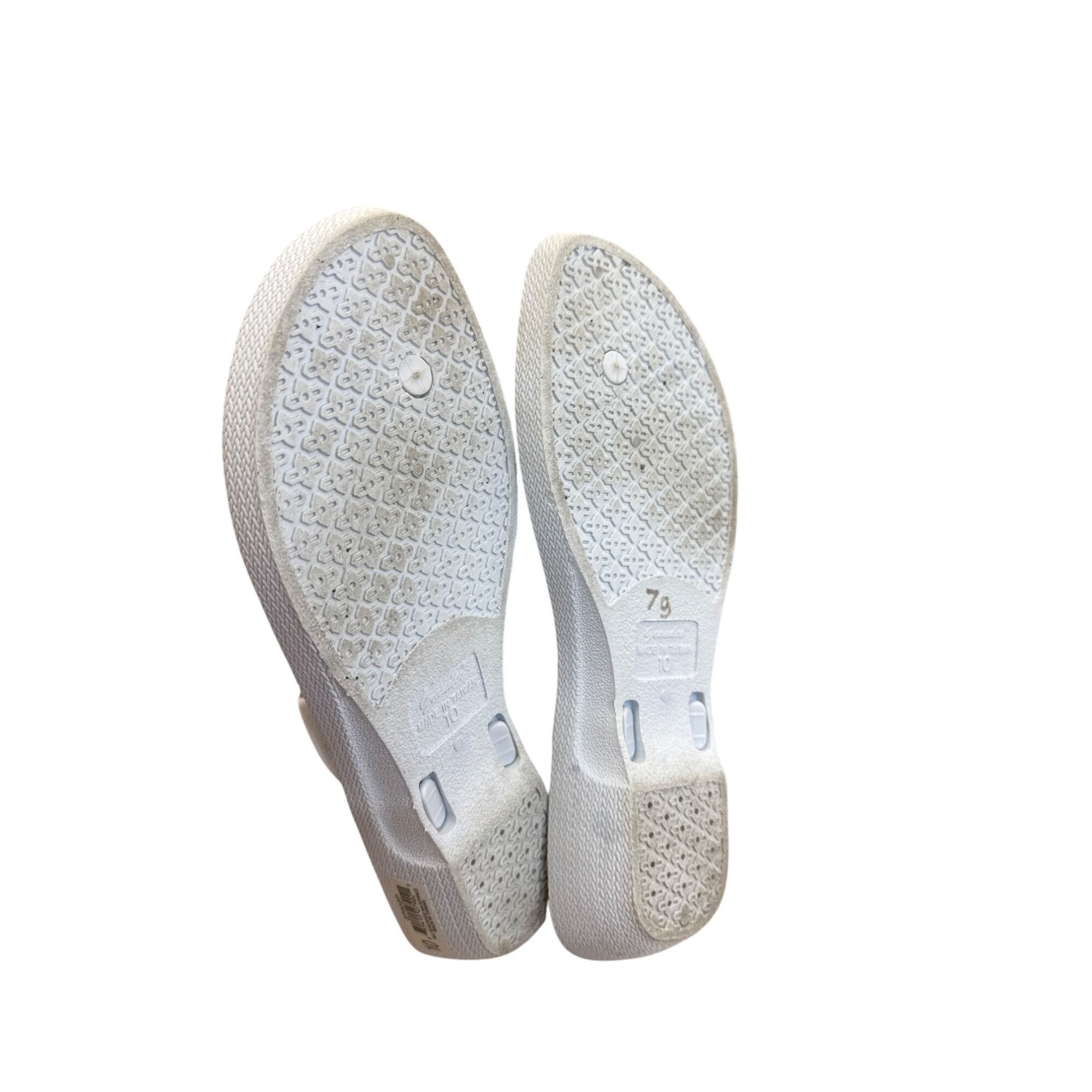 Other Grandco Womens White Bejeweled Sandals Size 10 SKU 8221 Size US 10 / IT 40 - 7 Thumbnail