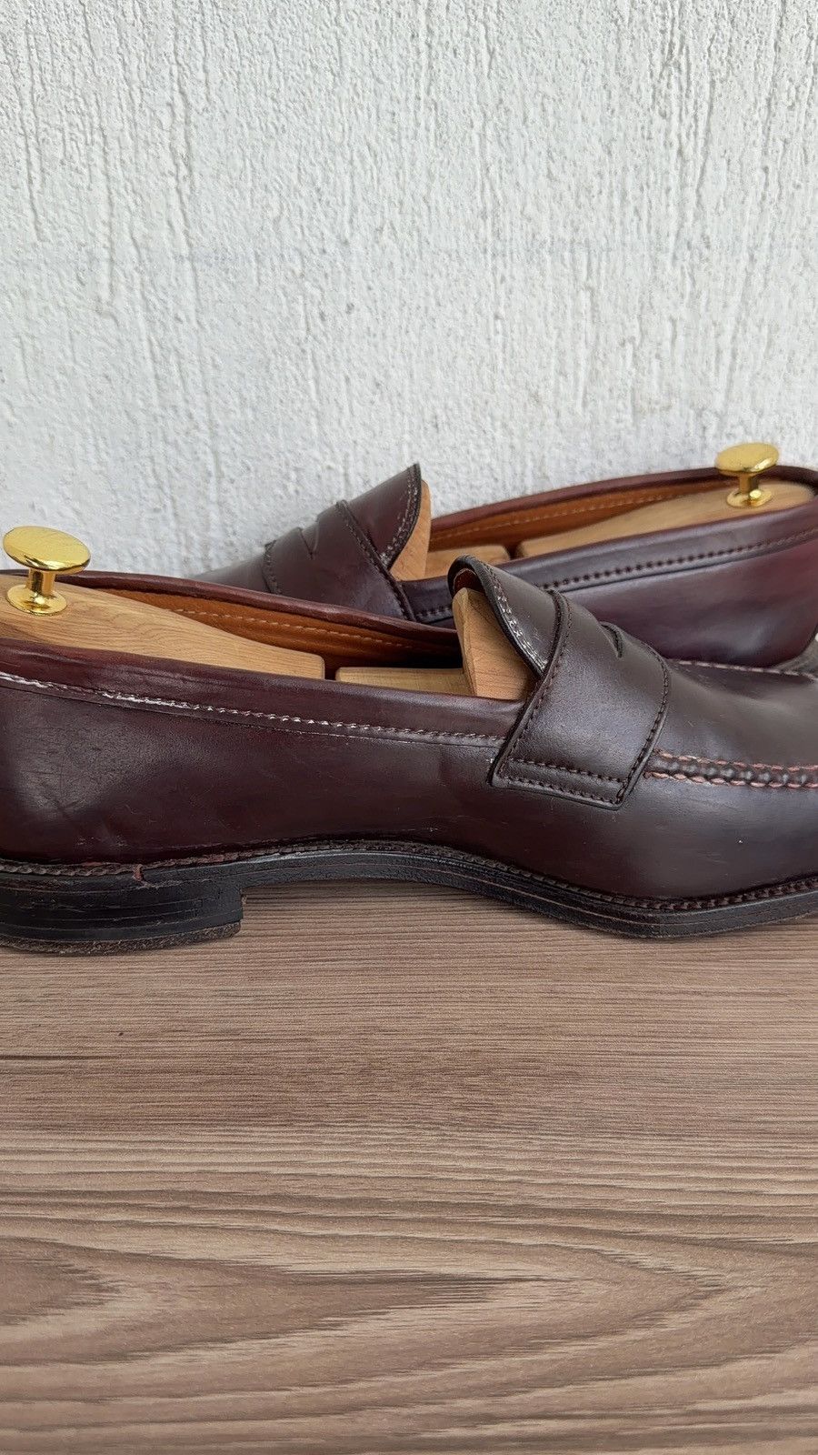 Alden 986 shell cordovan penny loafers Size US 11.5 / EU 44-45 - 9 Thumbnail