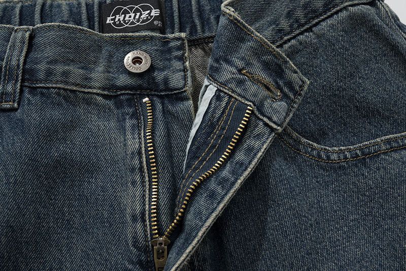 Vintage American men's high street style loose ripped jeans Size US 32 / EU 48 - 4 Thumbnail
