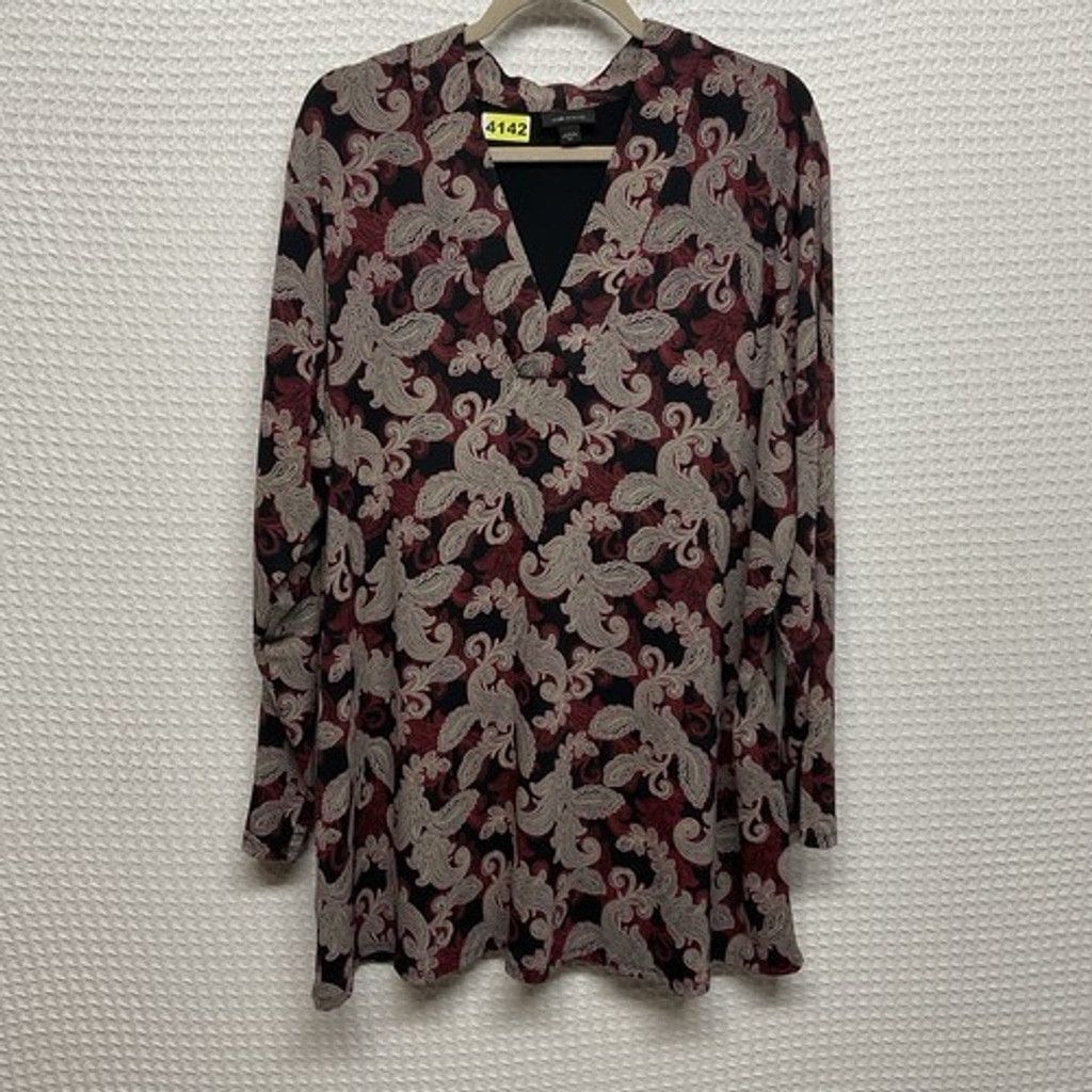 J. Jill NWOT J. Jill Wearever Crossover V-neck Tunic Top Size 2X Size XXL / US 16-18 / IT 52-54 - 6 Thumbnail