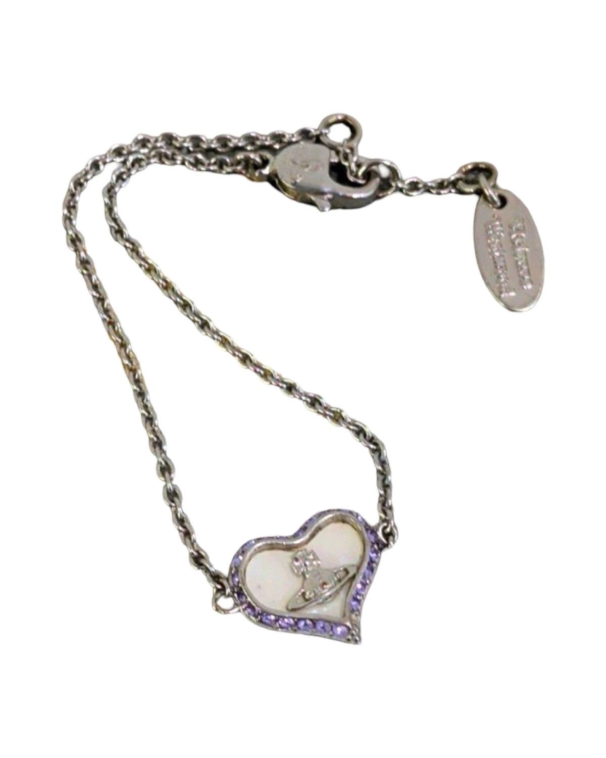 Vivienne Westwood Heart Shaped Orb Embellished Bracelet Size ONE SIZE - 5 Thumbnail