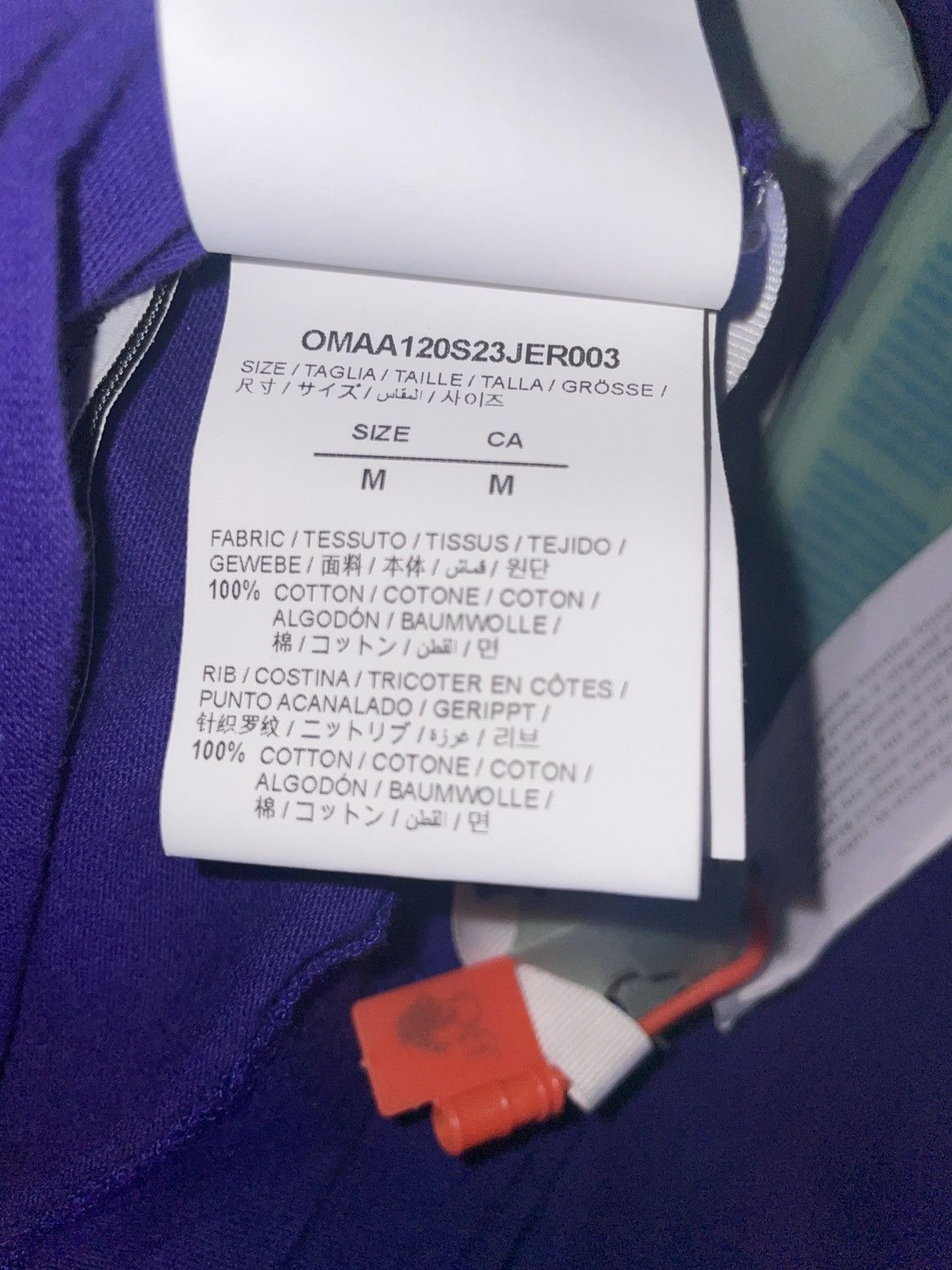 Off-White Purple off-white over-sized t-shirt Size US M / EU 48-50 / 2 - 11 Thumbnail