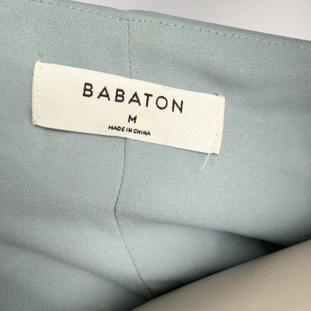 Other BABATON Wallace Wrap Baby Blue-Grey White Mini Dress Size M Size M / US 6-8 / IT 42-44 - 5 Thumbnail