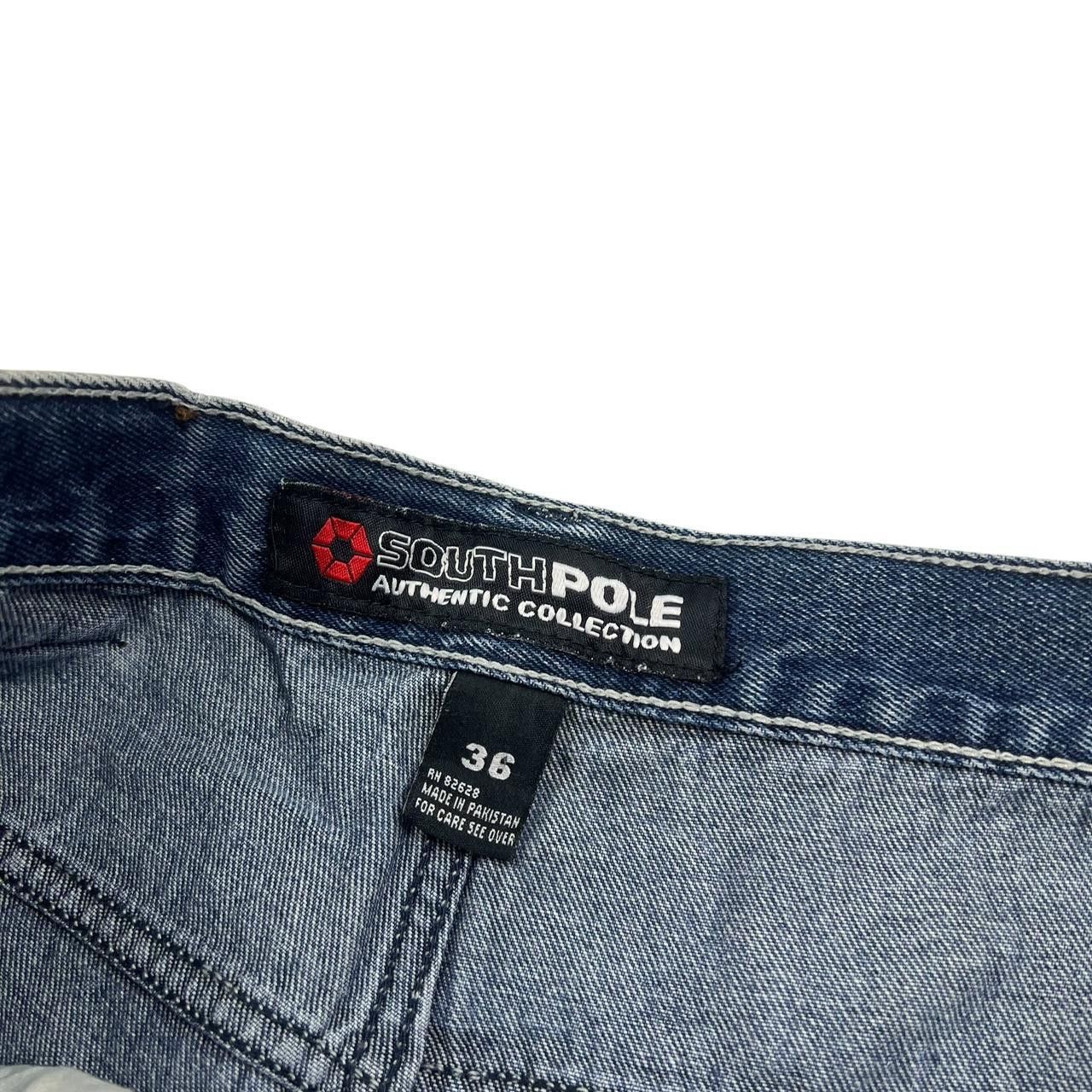 Southpole Vintage Southpole Denim Embroidered Shorts / Jorts Waist 36 Size US 36 / EU 52 - 6 Thumbnail