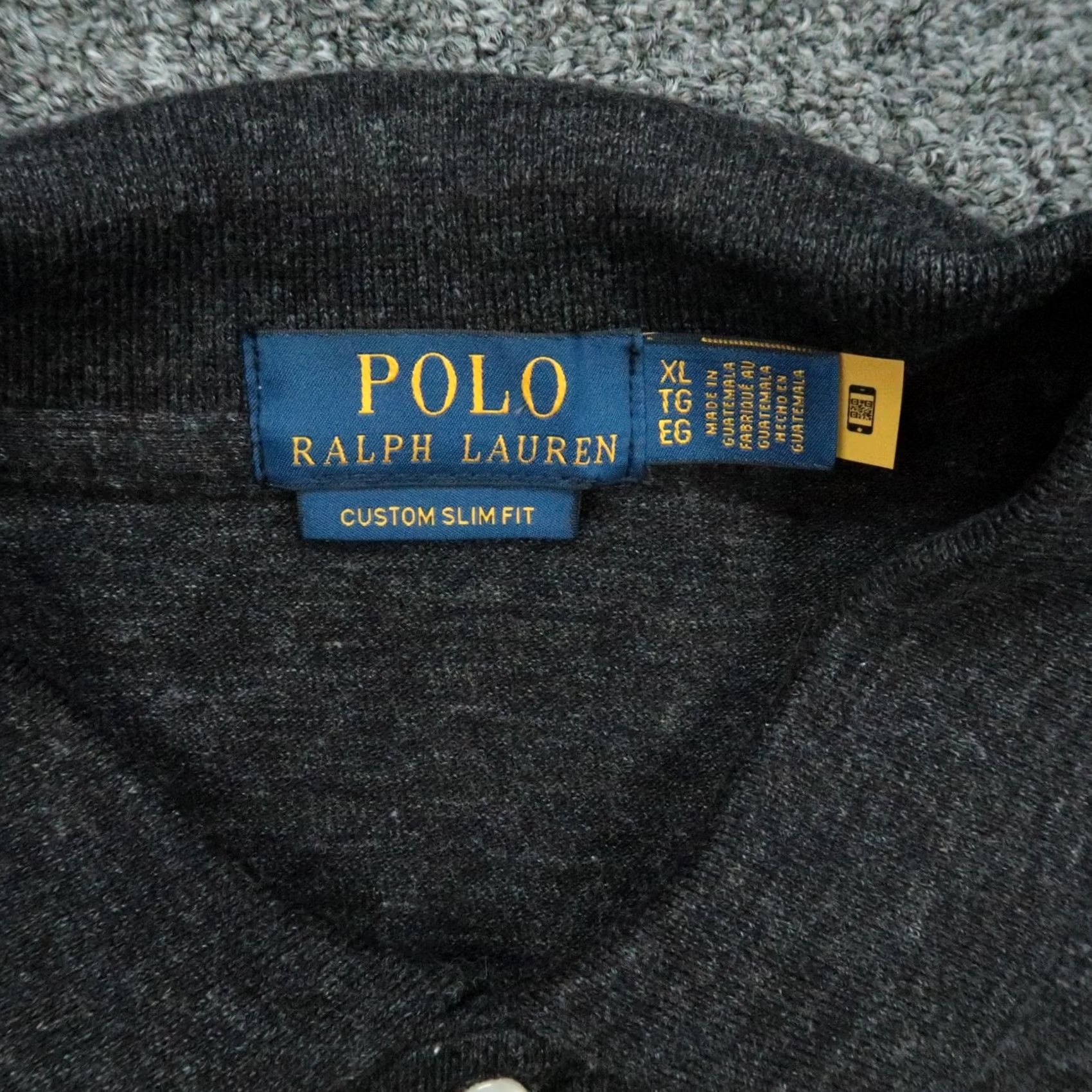 Polo Ralph Lauren Polo Ralph Lauren Shirt Mens XL Black Heather Slim Fit Big Pony Size US XL / EU 56 / 4 - 3 Thumbnail