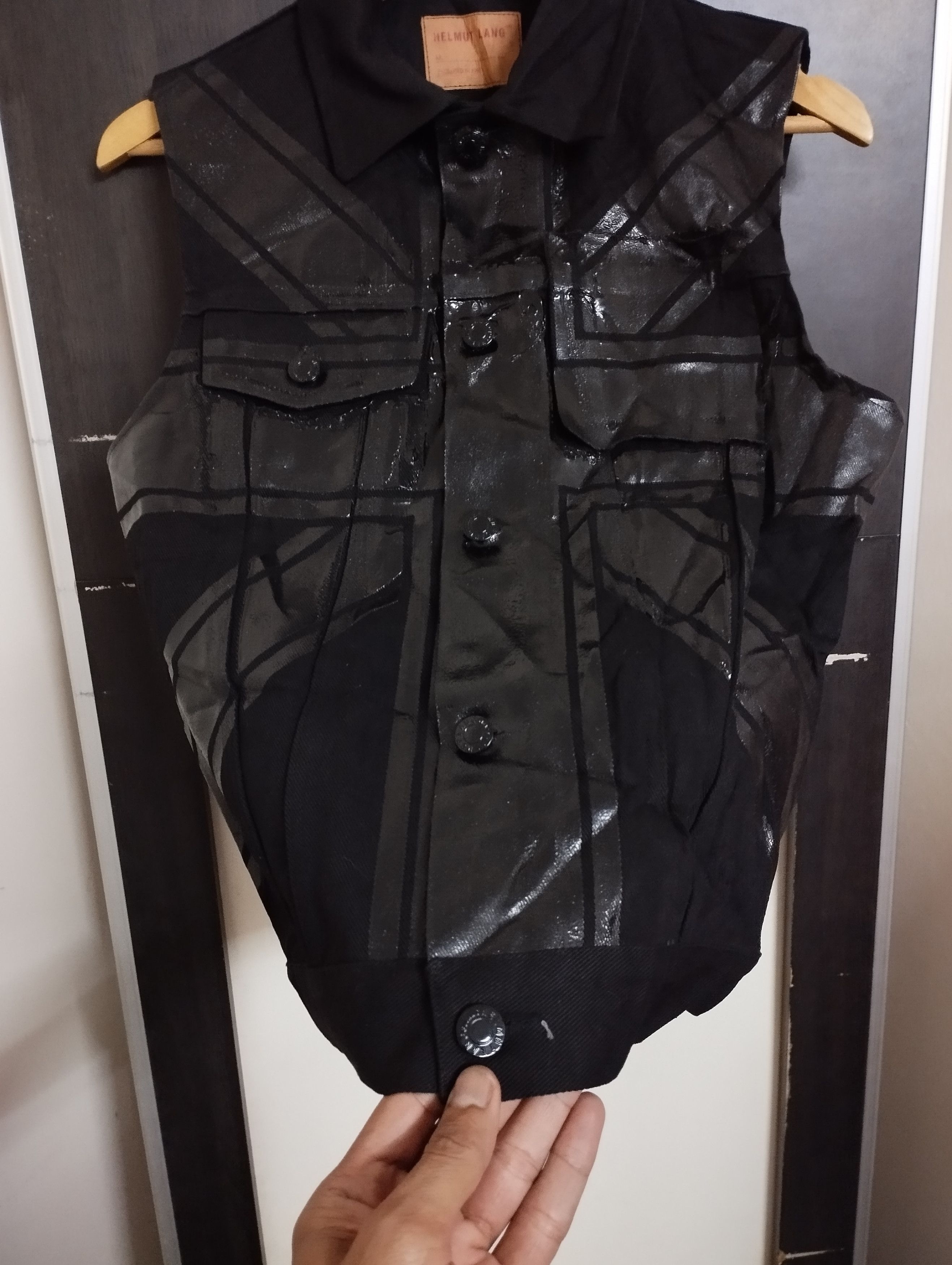 Helmut Lang Rare🔥Vintage1997 Helmut Lang Denim Jacket Rubber Stripe NOS Size US M / EU 48-50 / 2 - 3 Thumbnail