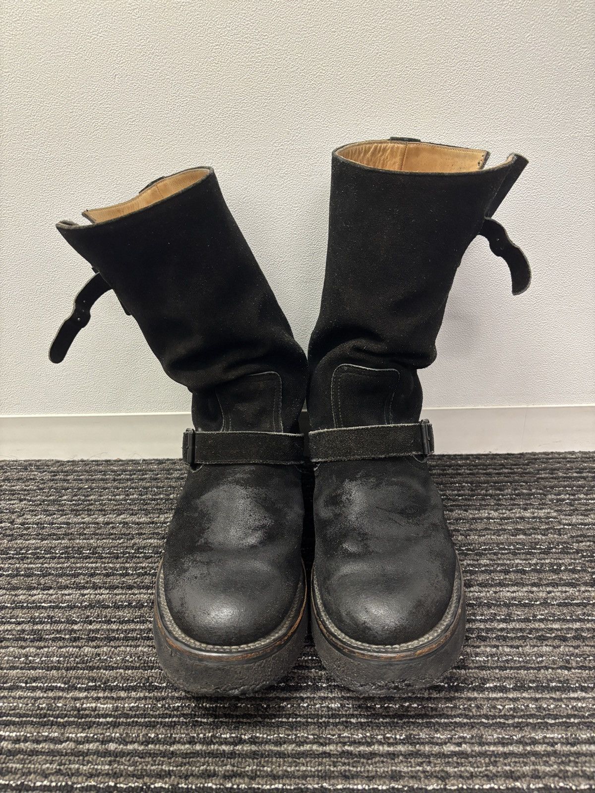Number (N)ine AW04 'Give Peace A Chance' Number (N)ine Engineer Boot ...