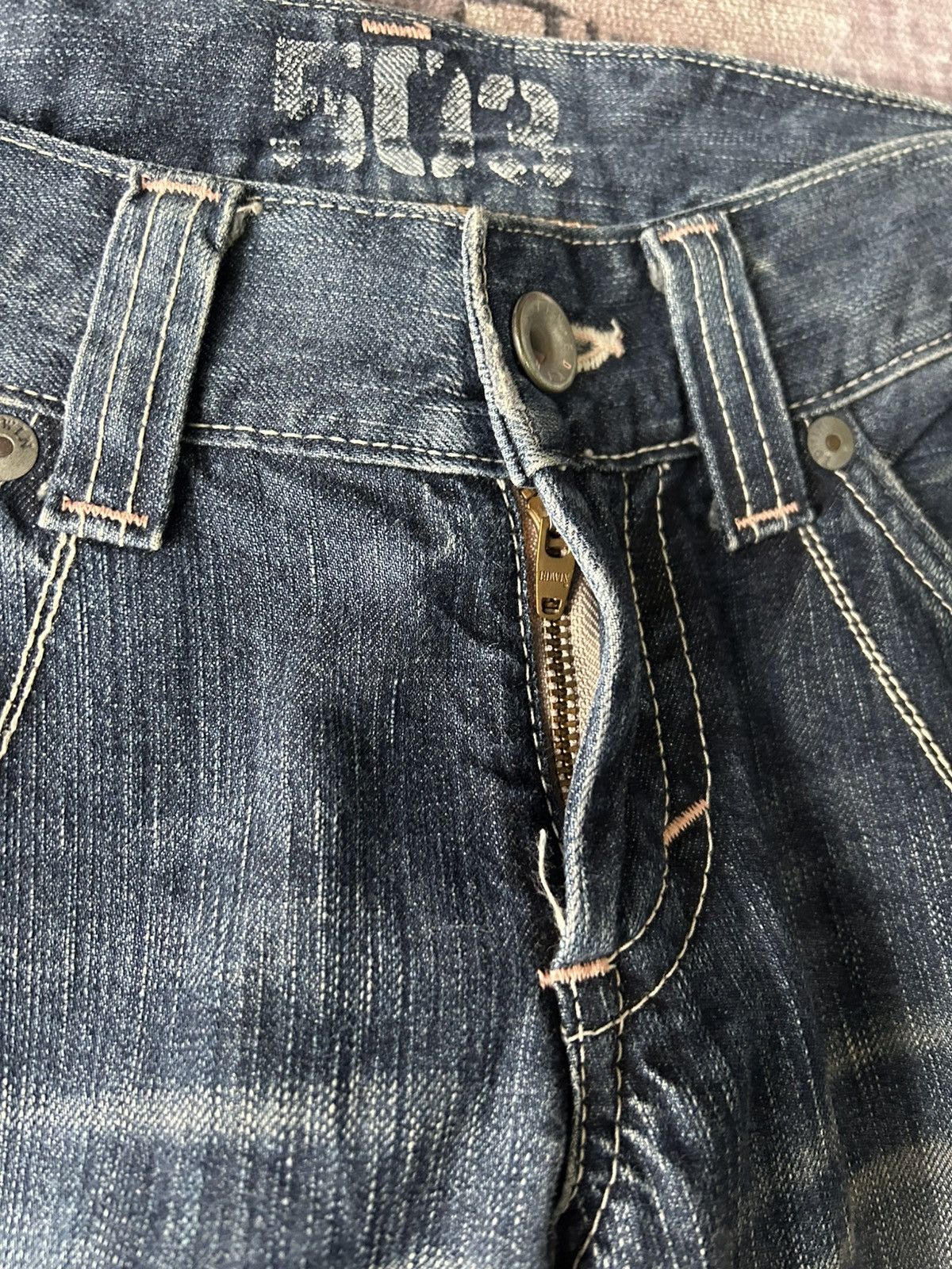 If Six Was Nine 503 Super Flared Mudwash Jeans Size 31" - 7 Thumbnail