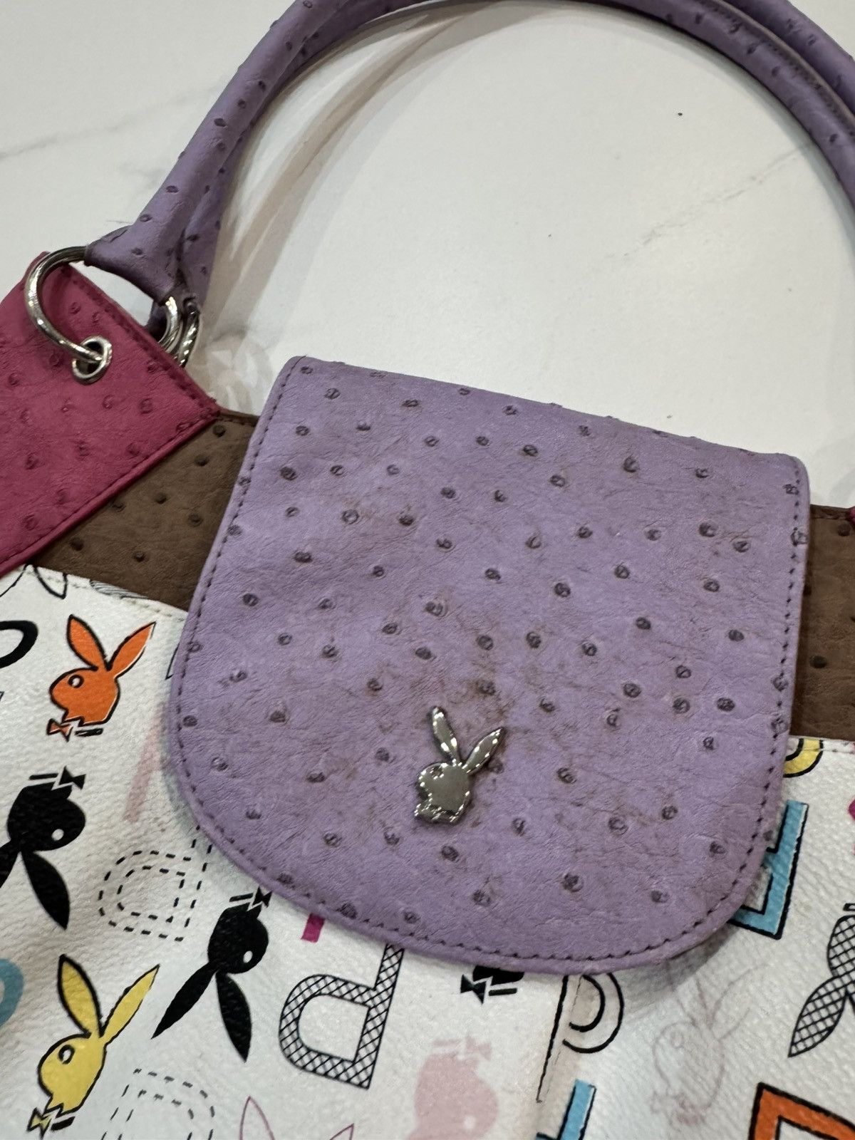Playboy Vintage Y2K Playboy Monogram Bag 2000s Size ONE SIZE - 4 Thumbnail