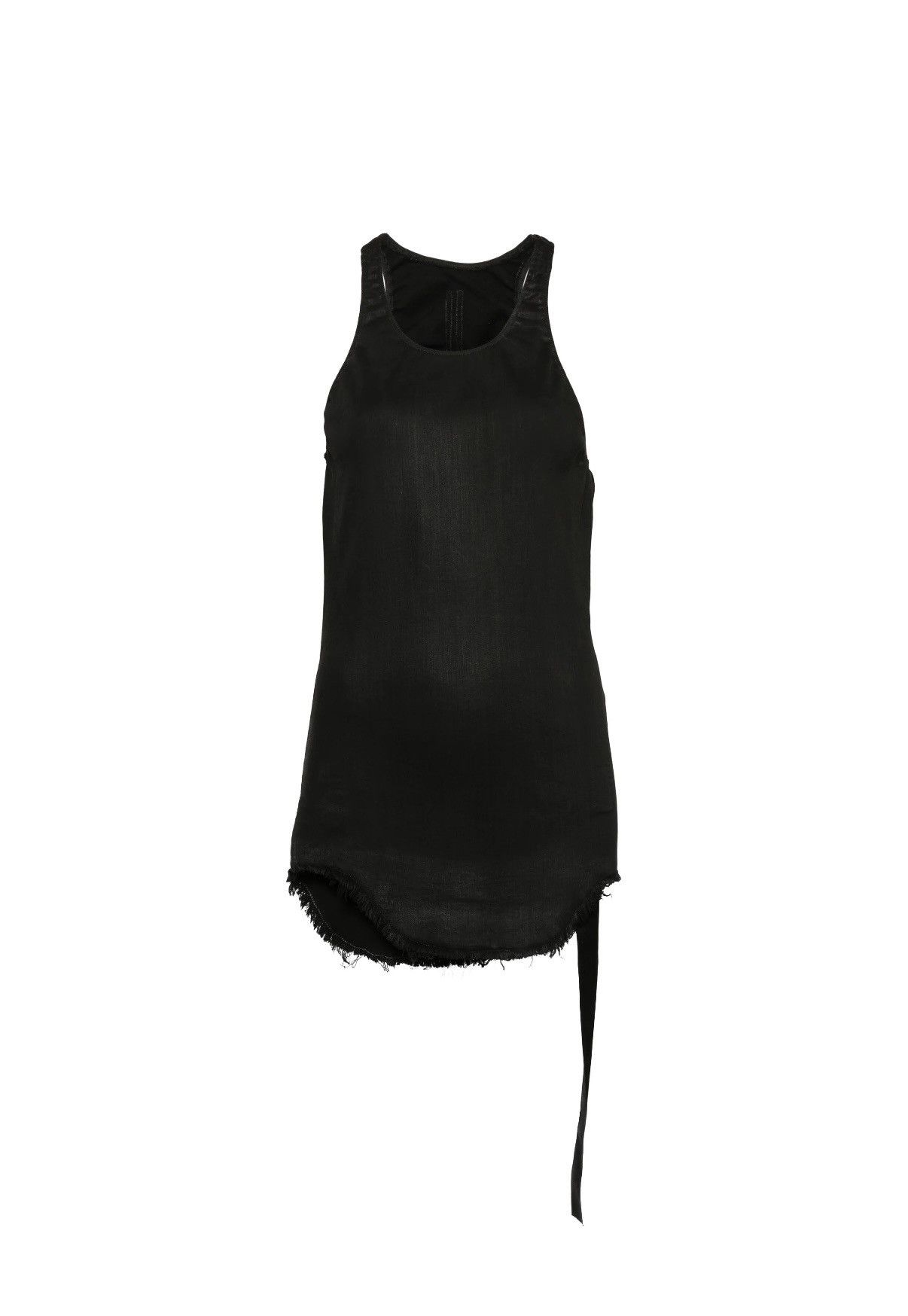 Rick Owens Drkshdw Rick Owens DRKSHDW Black Wax Denim Tank Top Size S / US 4 / IT 40 - 1 Thumbnail