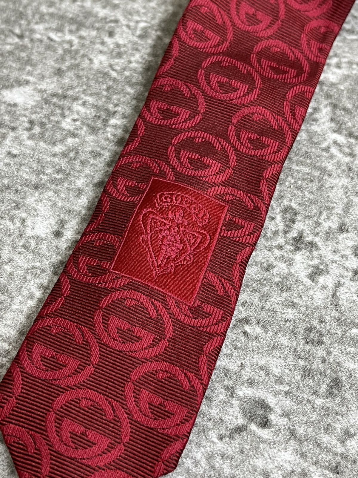 Gucci Gucci Monogram Silk Tie Size ONE SIZE - 5 Thumbnail