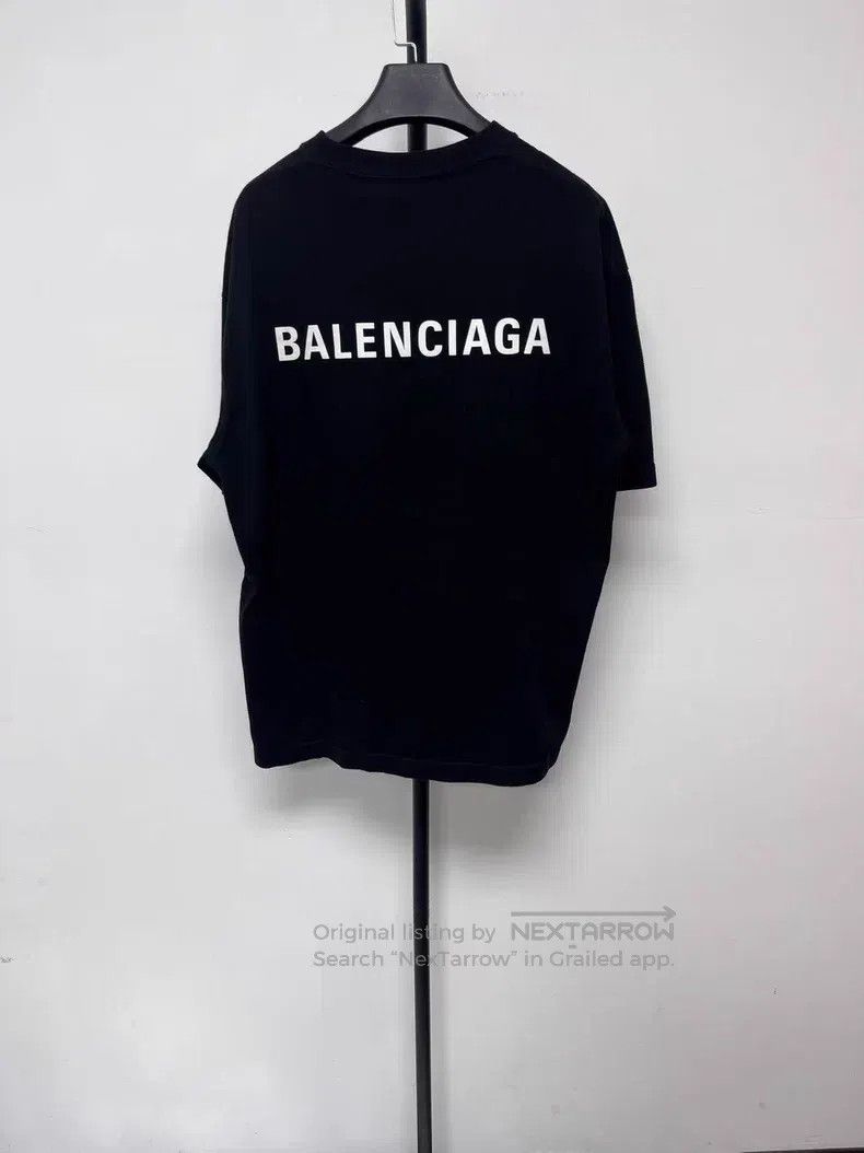 Balenciaga Balenciaga Letter Logo Printed Loose Short Sleeve Size S / US 4 / IT 40 - 2 Thumbnail