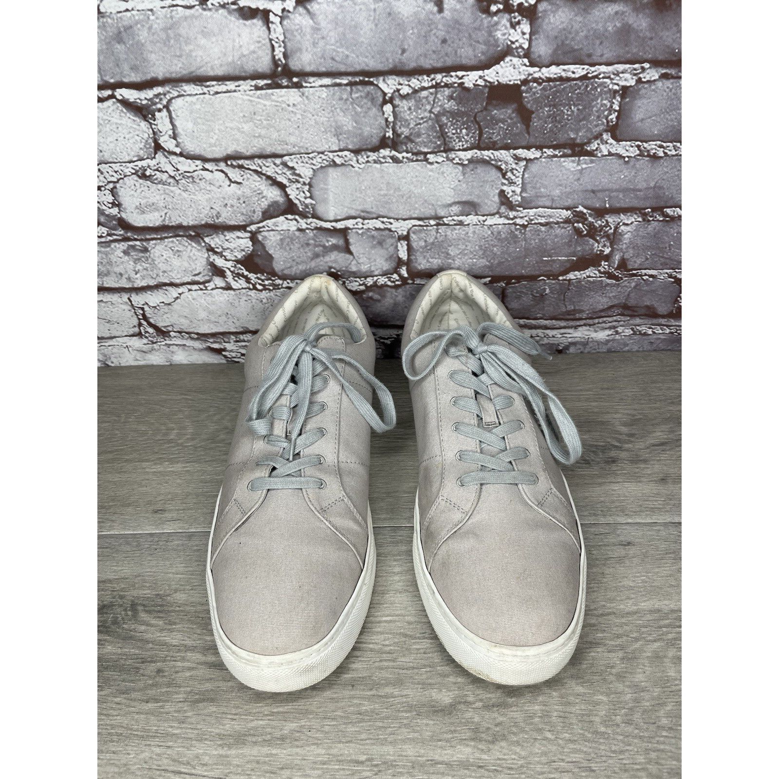 Greats Greats Gray Canvas Fabric Lace Up Low Casual Sneakers Shoes Size US 12 / EU 45 - 16 Thumbnail