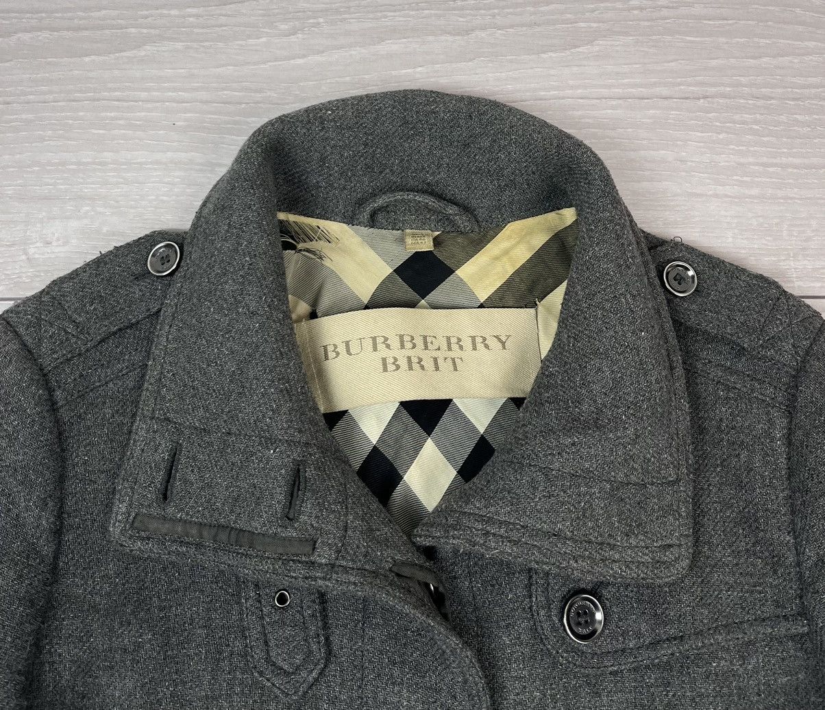Burberry Burberry Brit Luxury Grey Wool Belted Coat Jacket Size XL / US 12-14 / IT 48-50 - 15 Thumbnail