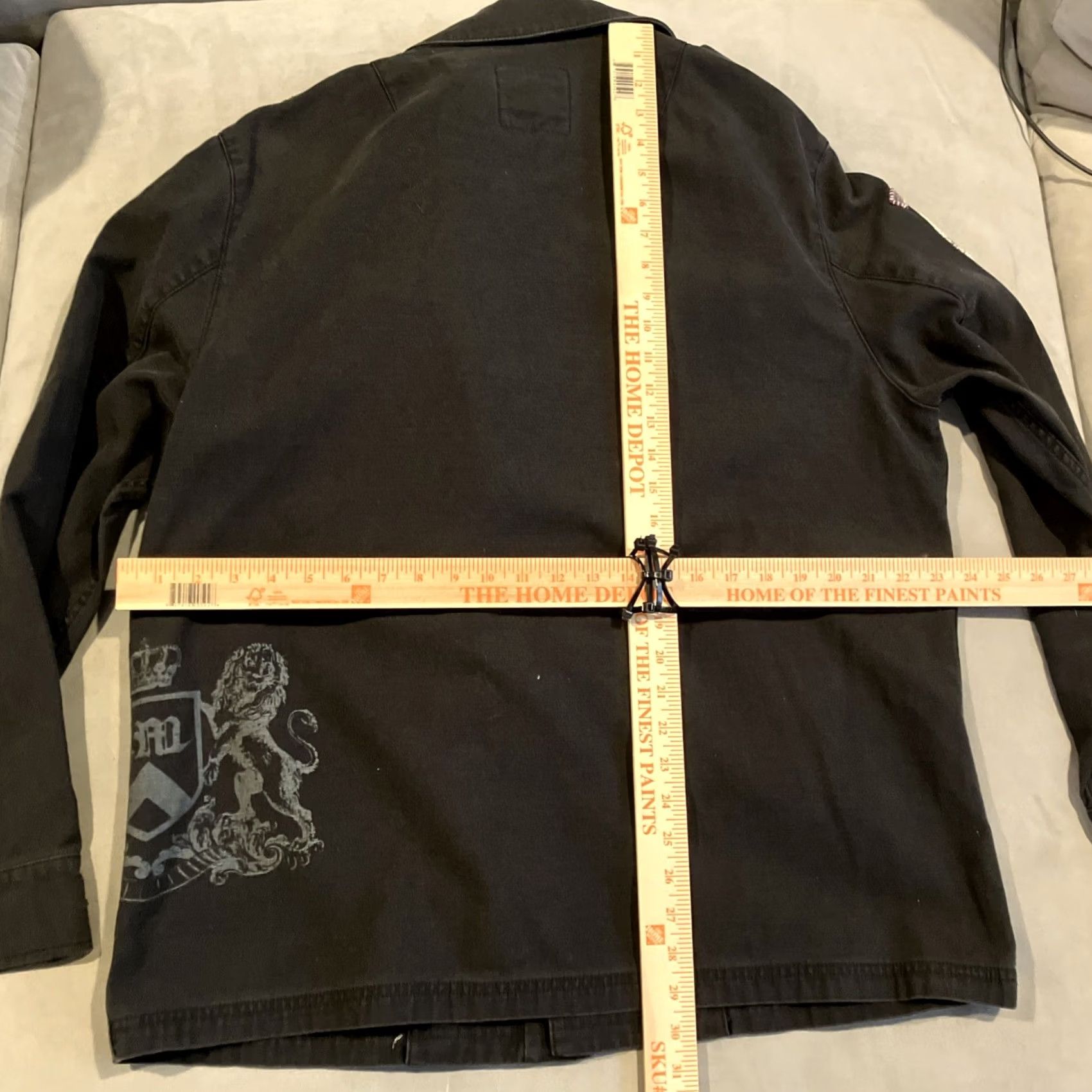Juicy Couture VINTAGE Juicy Couture Black Military Jacket AN OFFICER NOT QUITE A GENTLEMAN XL Jacket Mens Military Jacket Black XL Juicy Couture Size US XL / EU 56 / 4 - 6 Thumbnail