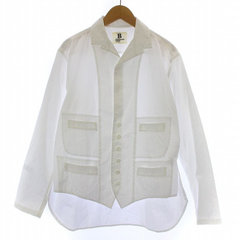 image of Yohji Yamamoto B Shirt in White, Men's (Size Small)