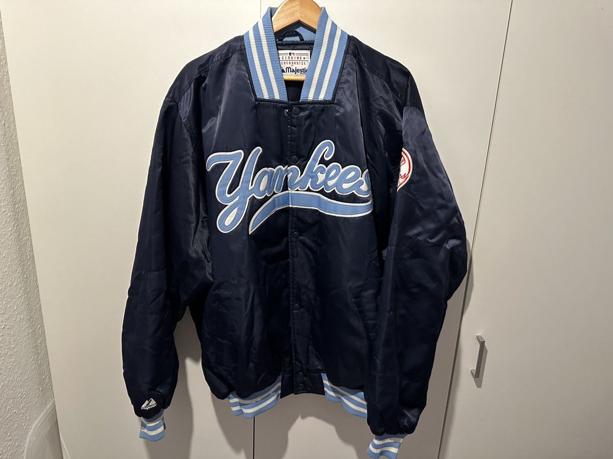 image of Majestic Jacke New York Yankees Size Xxl Vintage Jacket in Blue, Men's