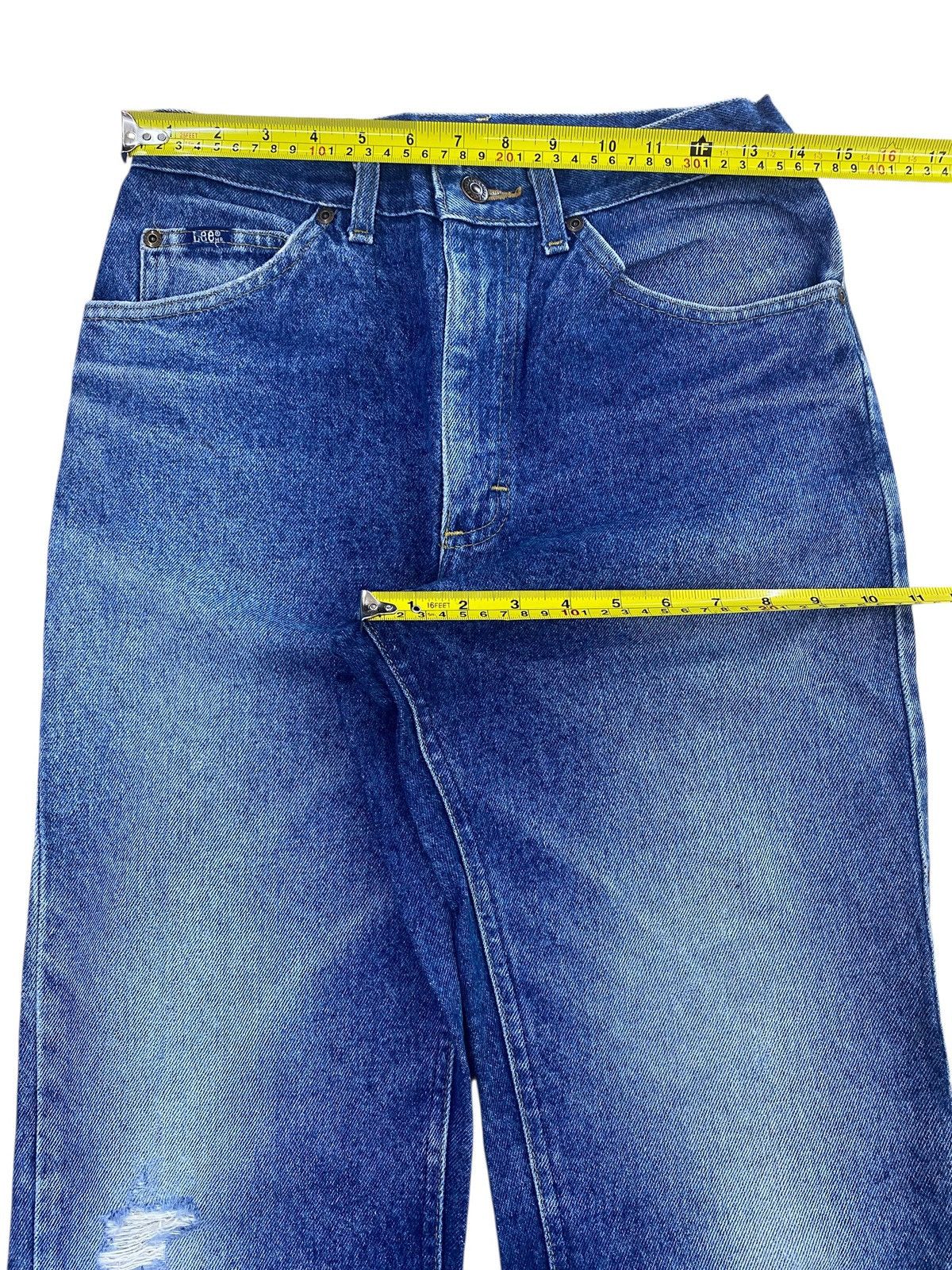 Lee Lee Brand Blue Faded Wash Style Baggy Jeans Size US 28 / EU 44 - 5 Thumbnail