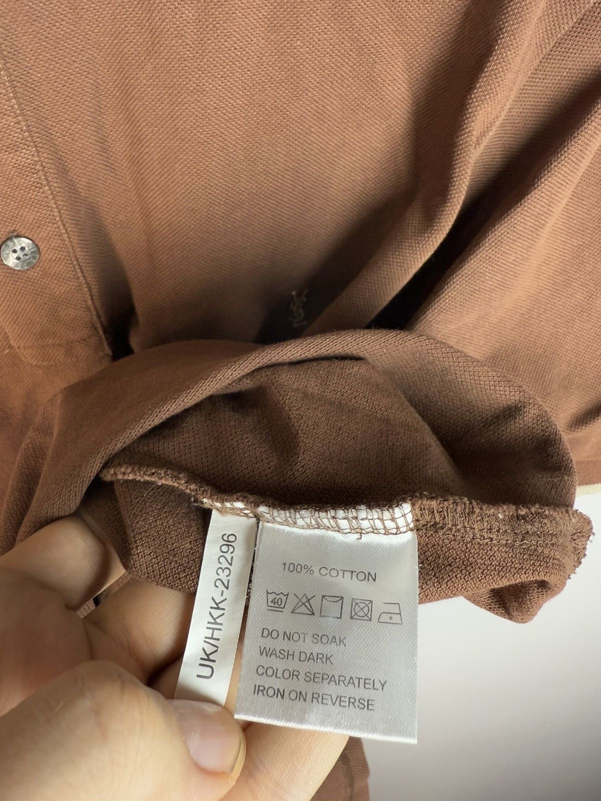 Yves Saint Laurent Brown YSL Polo Shirt YSL Tee Beige YSL Shirt Size US S / EU 44-46 / 1 - 10 Thumbnail