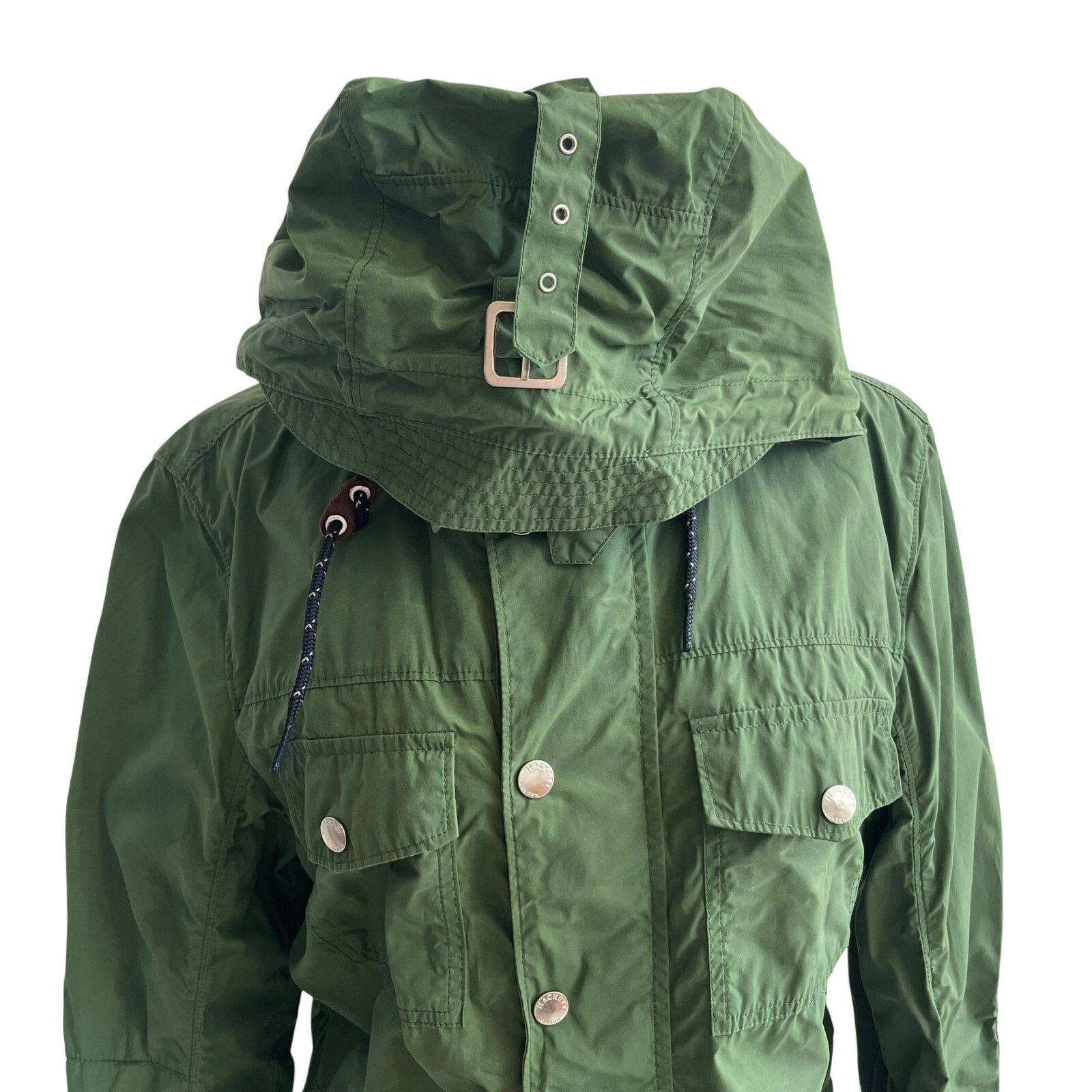 Hackett Hackett London Anorak Windbreaker Hooded Rain Jacket Olive S Size US S / EU 44-46 / 1 - 3 Thumbnail