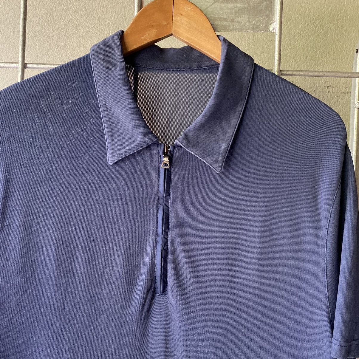 Prada PRADA Navy Short Sleeve Zip Shirt Size US M / EU 48-50 / 2 - 4 Thumbnail
