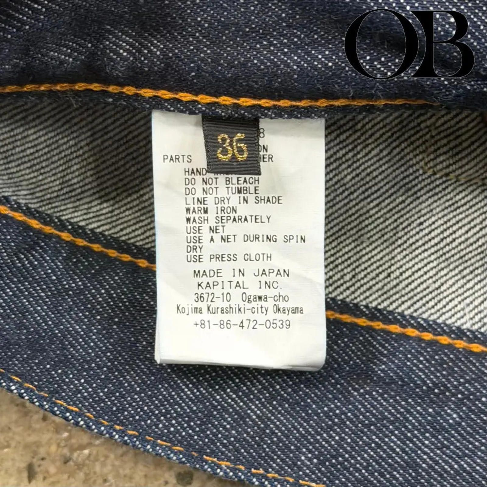 Kapital Kapital 12.5oz Denim Mexican Tuxedo Pants 5P Pants Size US 36 / EU 52 - 9 Thumbnail