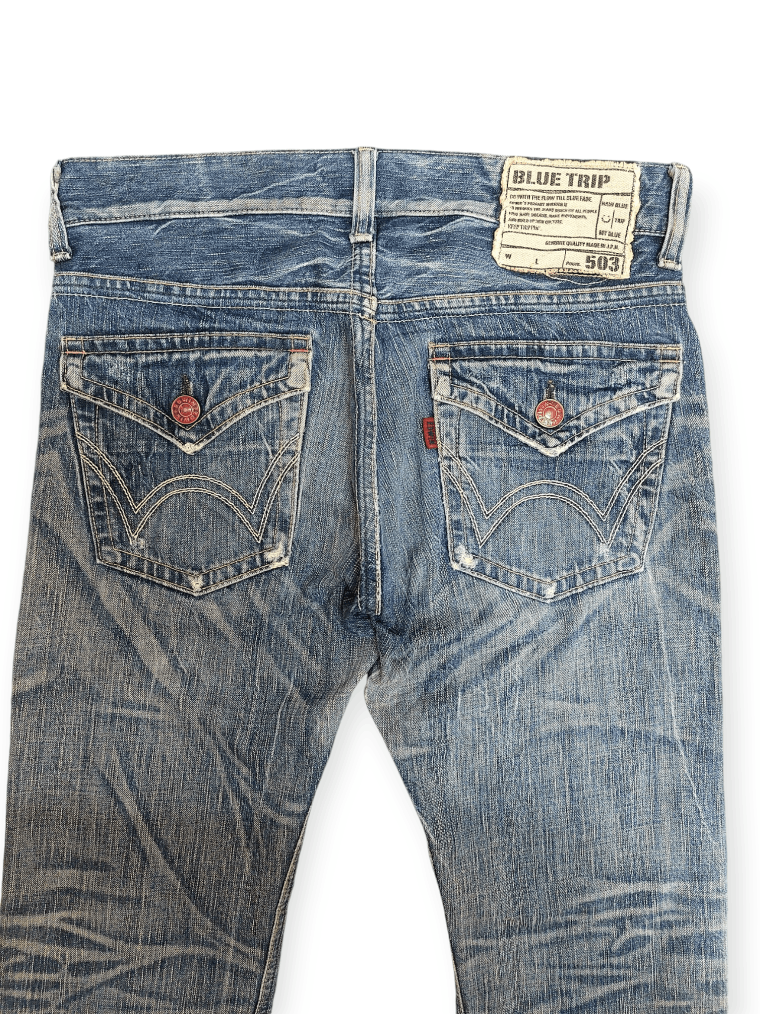 Edwin Flare Edwin 503 Blue Trip Denim Size US 32 / EU 48 - 11 Thumbnail