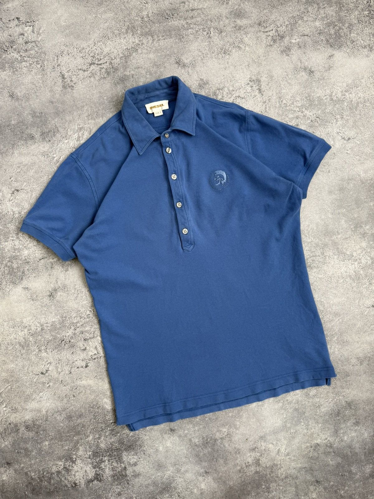 Diesel Vintage Y2K Diesel Avant Garde Polo Shirt 90s Streetwear Size US S / EU 44-46 / 1 - 4 Thumbnail