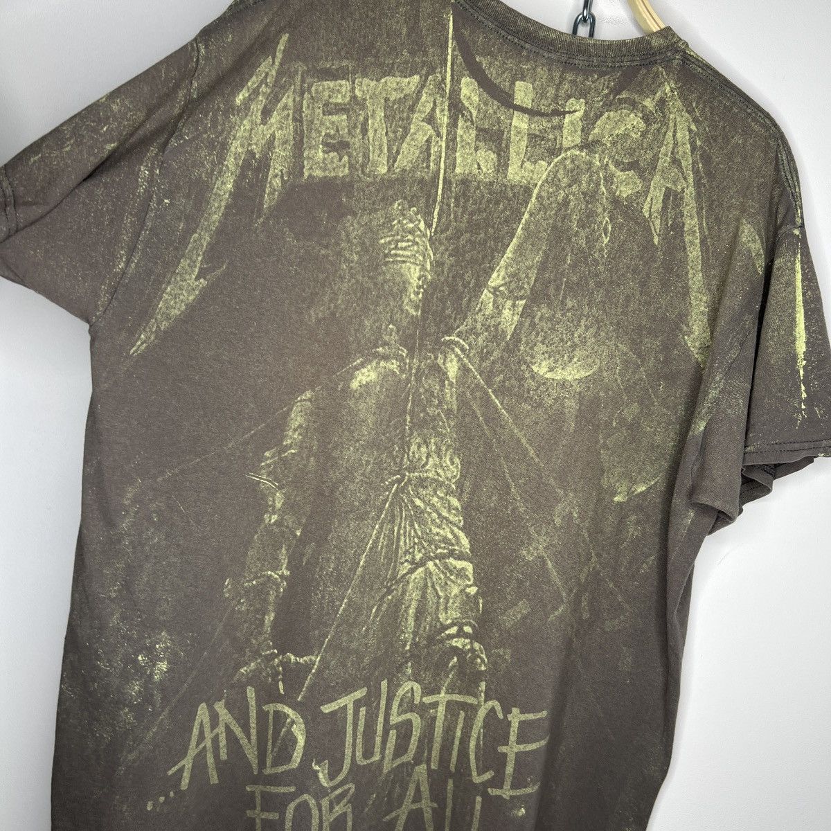 Band Tees × Metallica × Vintage Rare Vintage Metallica And Justice For All Graphic T-shirt Size US L / EU 52-54 / 3 - 8 Thumbnail