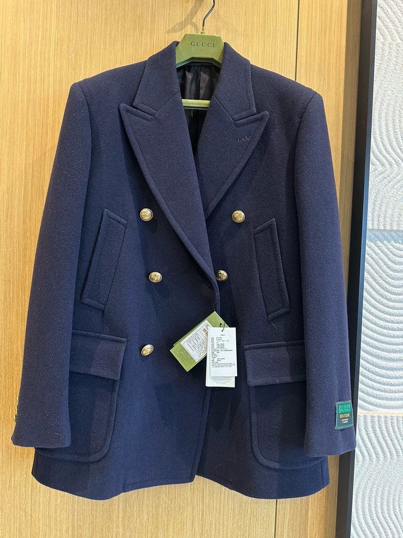 Gucci Gucci Navy blue suit jacket wool coat 2502-Nextarrow Size US M / EU 48-50 / 2 - 1 Thumbnail