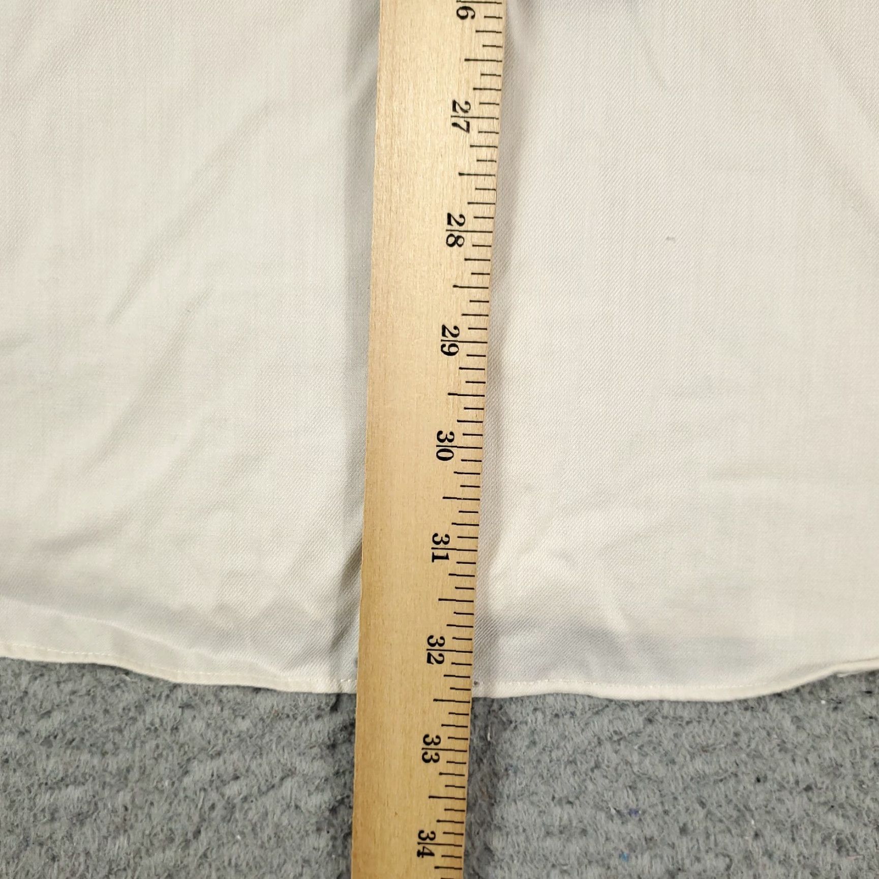 Ralph Lauren VINTAGE Ralph Lauren Dress Shirt Mens 17.5 Ivory Long Sleeve Business Casual Formal Workwear Size 46R - 6 Thumbnail