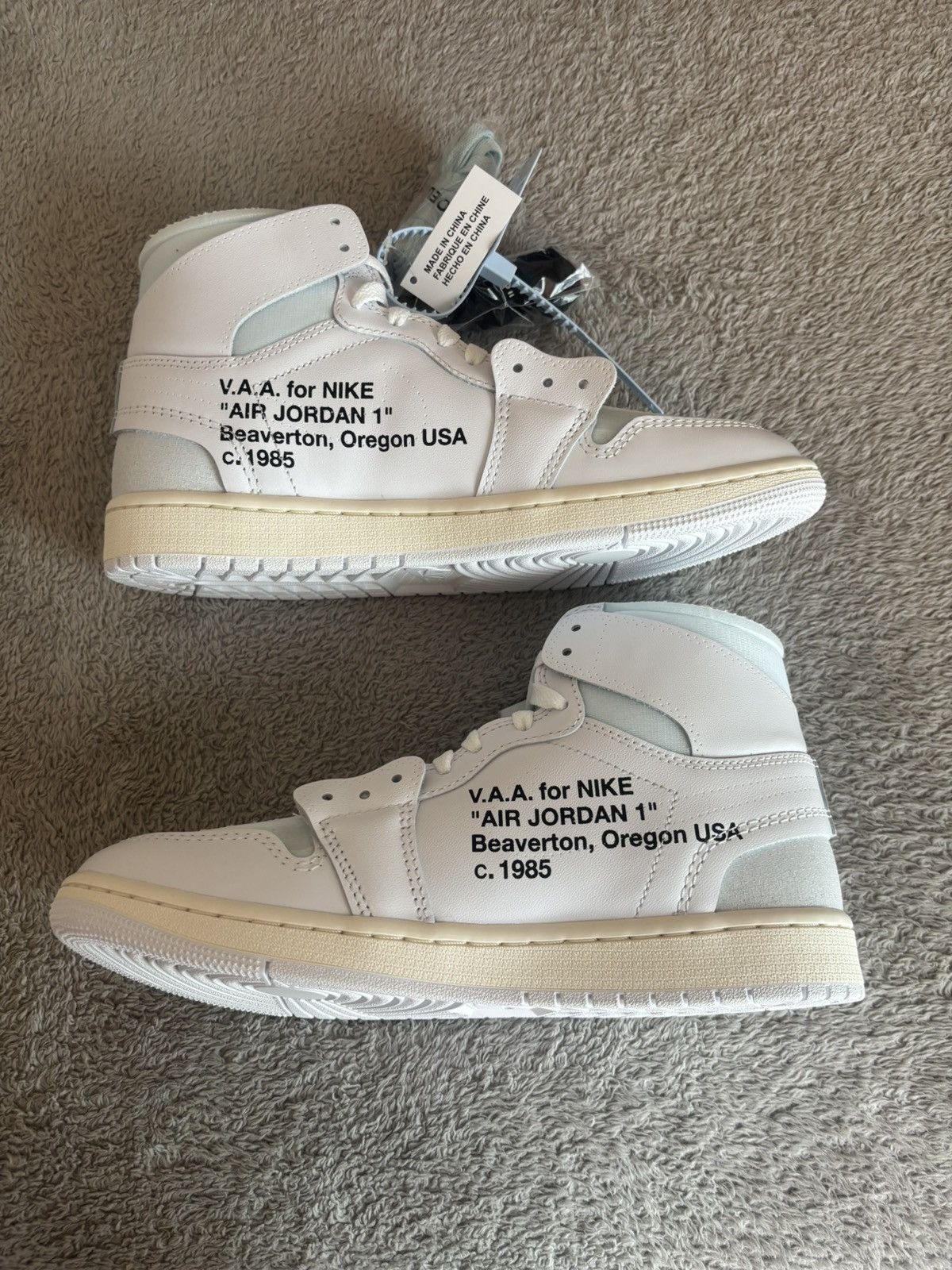 Jordan Brand × Off-White Jordan 1 High OG V.A.A Alaska Archive Size US 9 / EU 42 - 2 Thumbnail