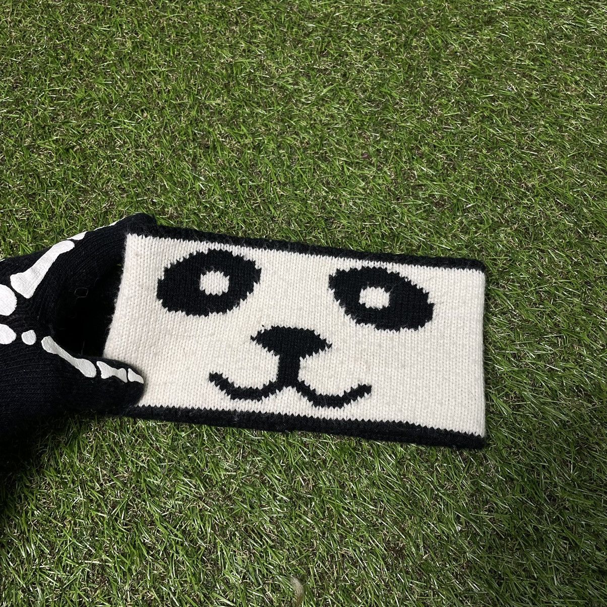 Vintage Vintage Y2K Panda Face Graphic Knit Beanie Punk Cream OS Size ONE SIZE - 3 Thumbnail