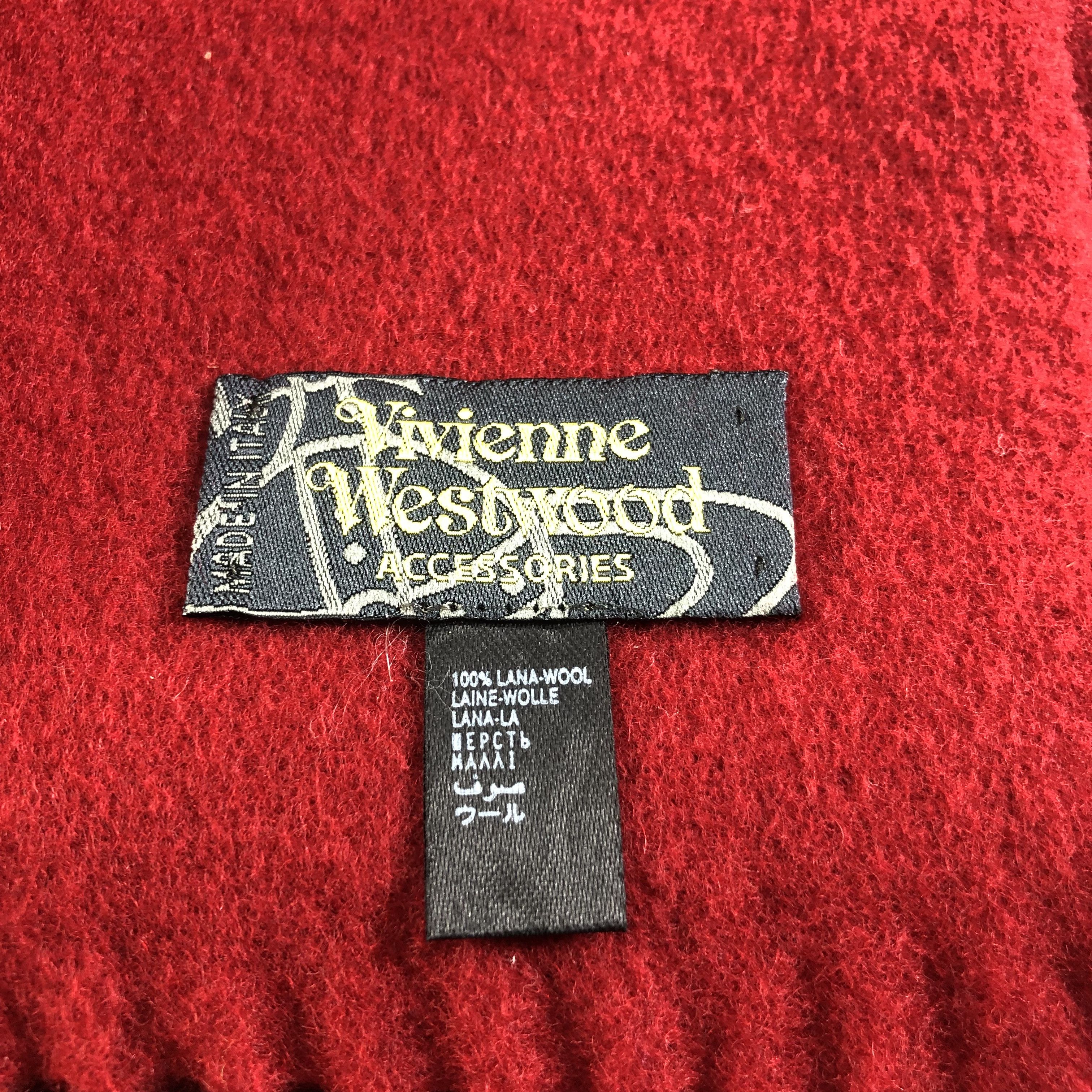 Vivienne Westwood Vivienne Westwood Wool Scarf Muffler V2038 Size ONE SIZE - 4 Thumbnail