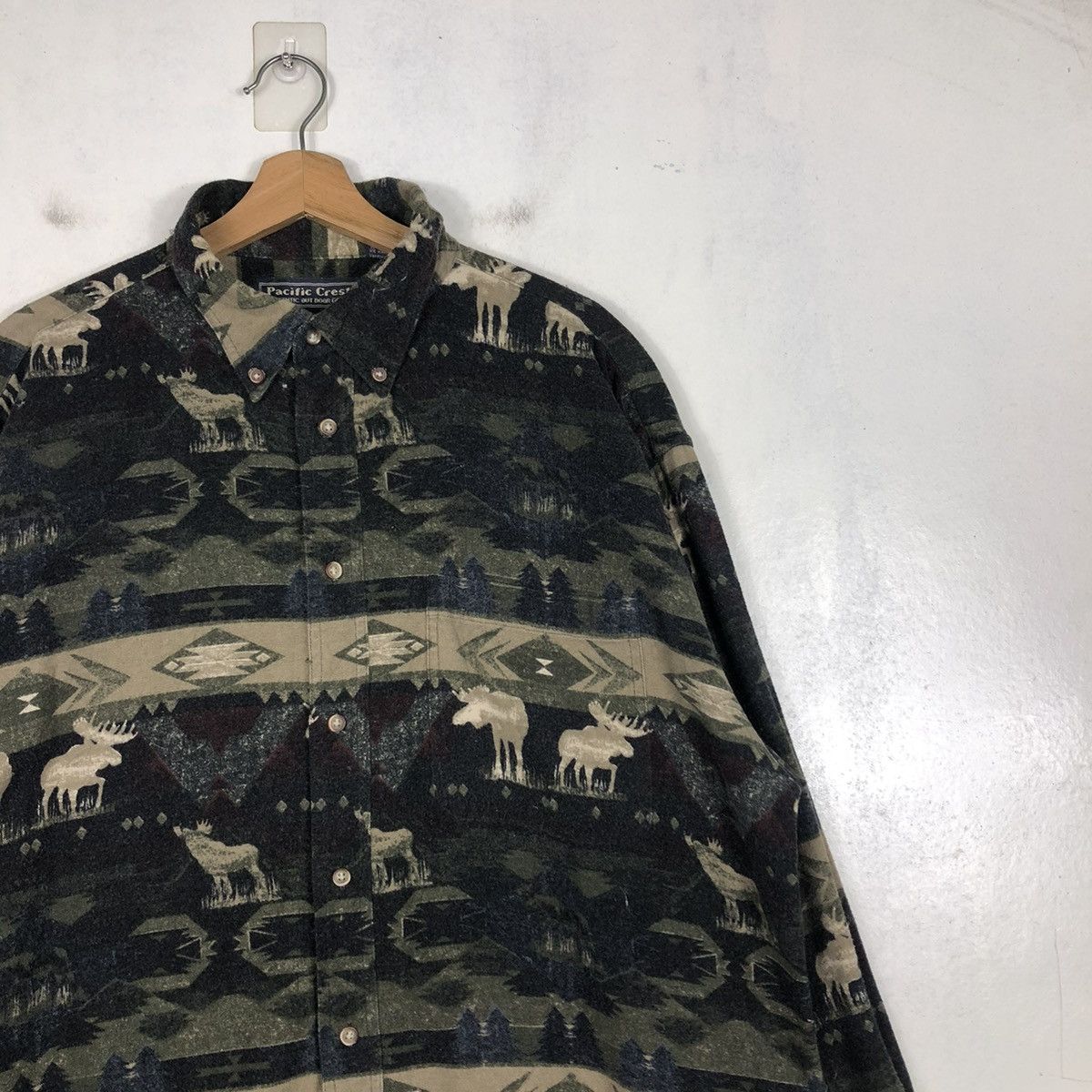 Japanese Brand × Vintage 📌VINTAGE CAMOUFLAGE SHIRT JACKET INDIGO PACIFIC CREST Size US XL / EU 56 / 4 - 8 Thumbnail