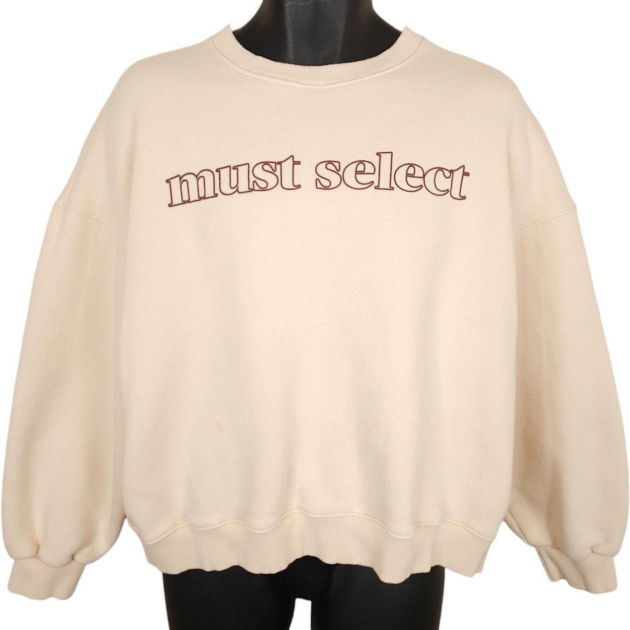 Stylenanda Sweatshirt Womens Size 2XL Beige Korean