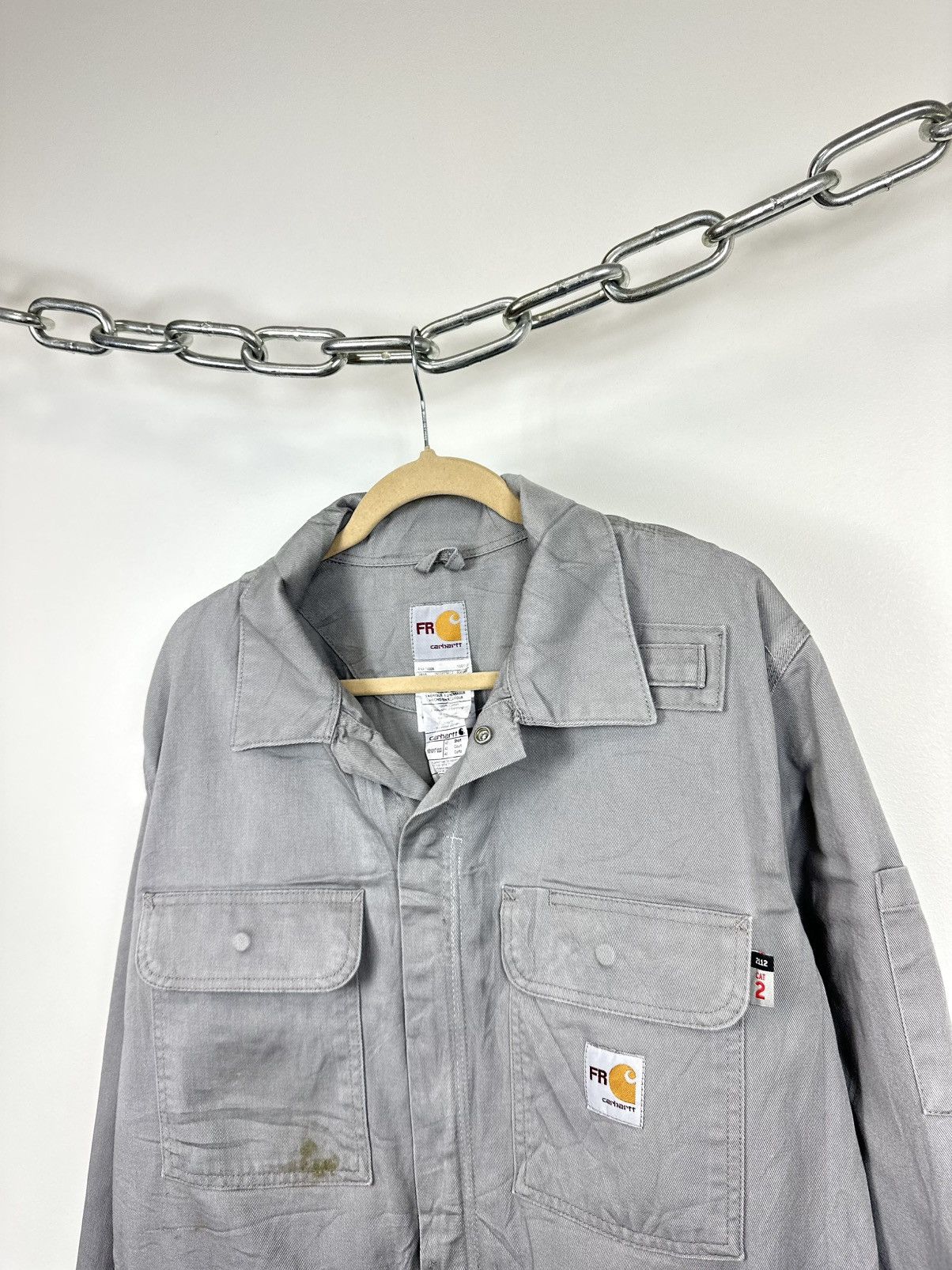 Carhartt Vintage Carhartt Flame Resistant Utility Work Detroit Jacket Size US L / EU 52-54 / 3 - 3 Thumbnail