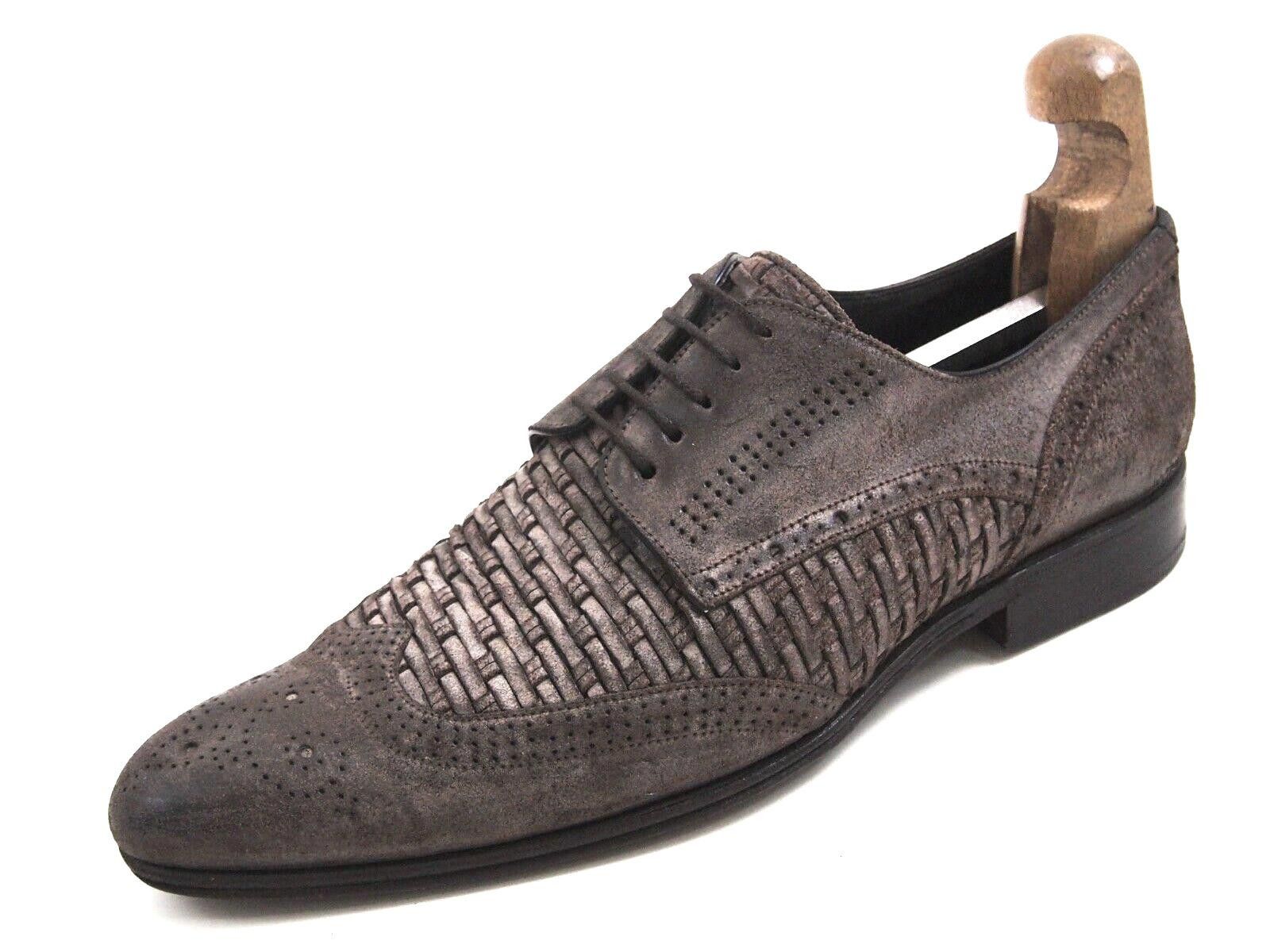 Dolce & Gabbana Dolce & Gabbana Brogues Brown Antiqued Suede EU 40.5 US 7.5 Size US 7 / EU 40 - 1 Thumbnail