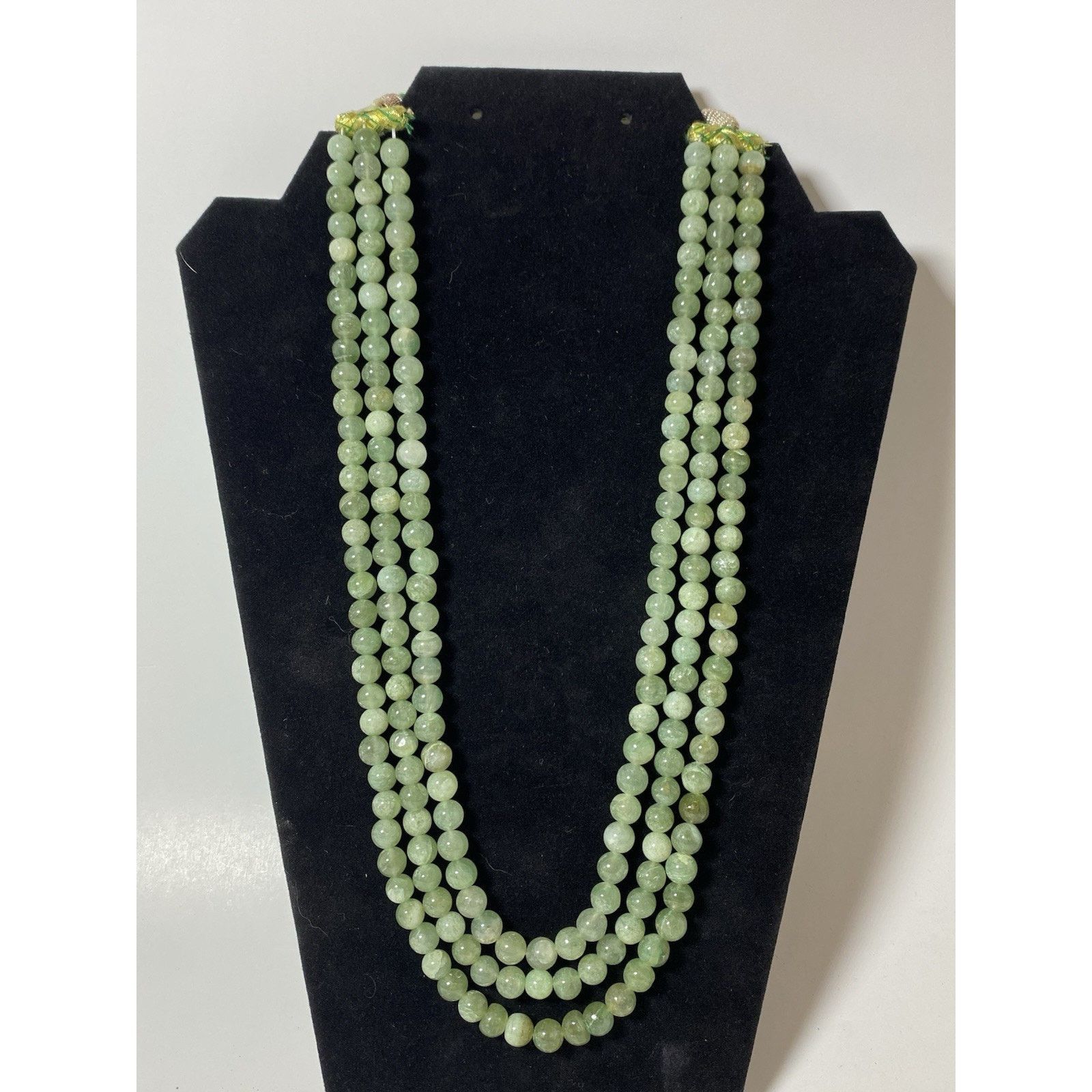 Other Natural Green Jadeite Beaded Multi Strand Necklace Size ONE SIZE - 1 Thumbnail