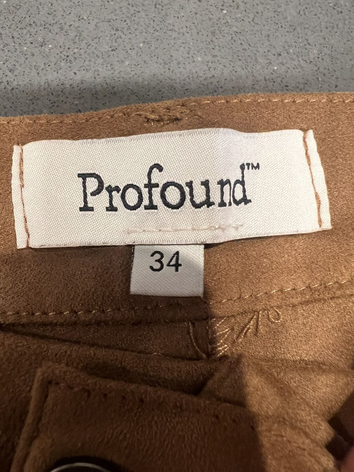Profound Aesthetic Profound suede cargos Size US 34 / EU 50 - 3 Thumbnail