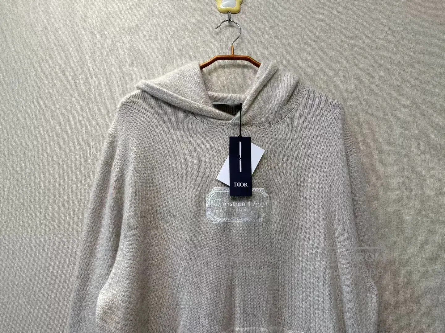 Dior new beige embroidered hoodie from dior. Size US XL / EU 56 / 4 - 2 Thumbnail