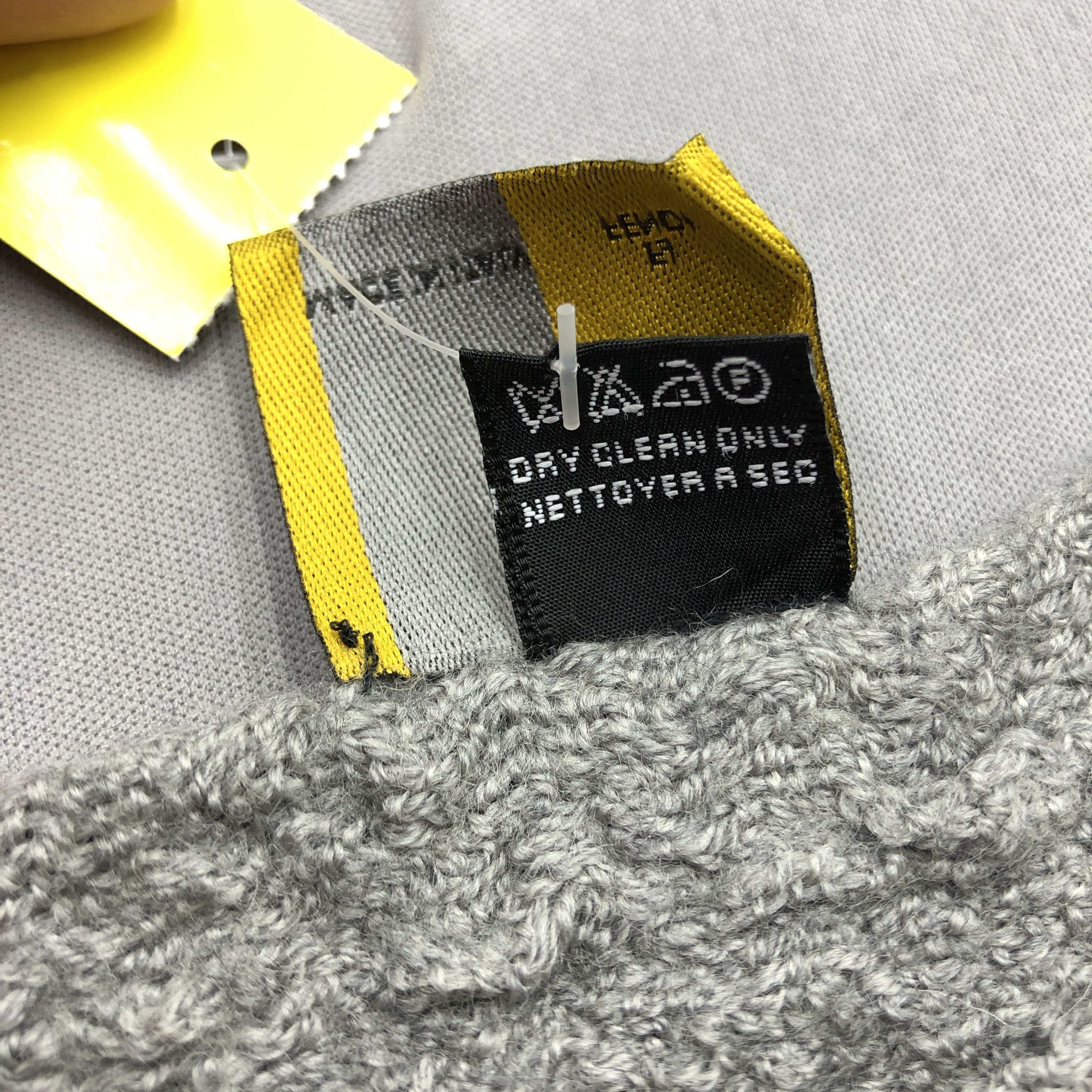 Vintage Fendi Scarf Muffler Wool Winter Neck Warmer Scarves