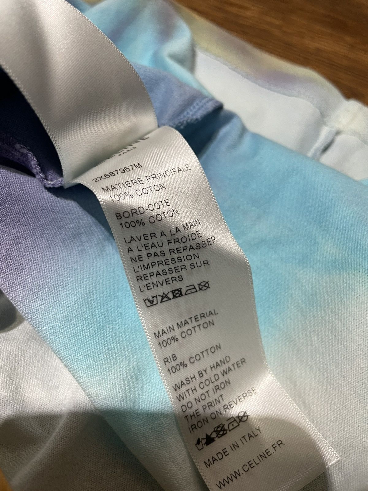 Celine × Hedi Slimane CELINE Studded Logo Tee Size US M / EU 48-50 / 2 - 8 Thumbnail