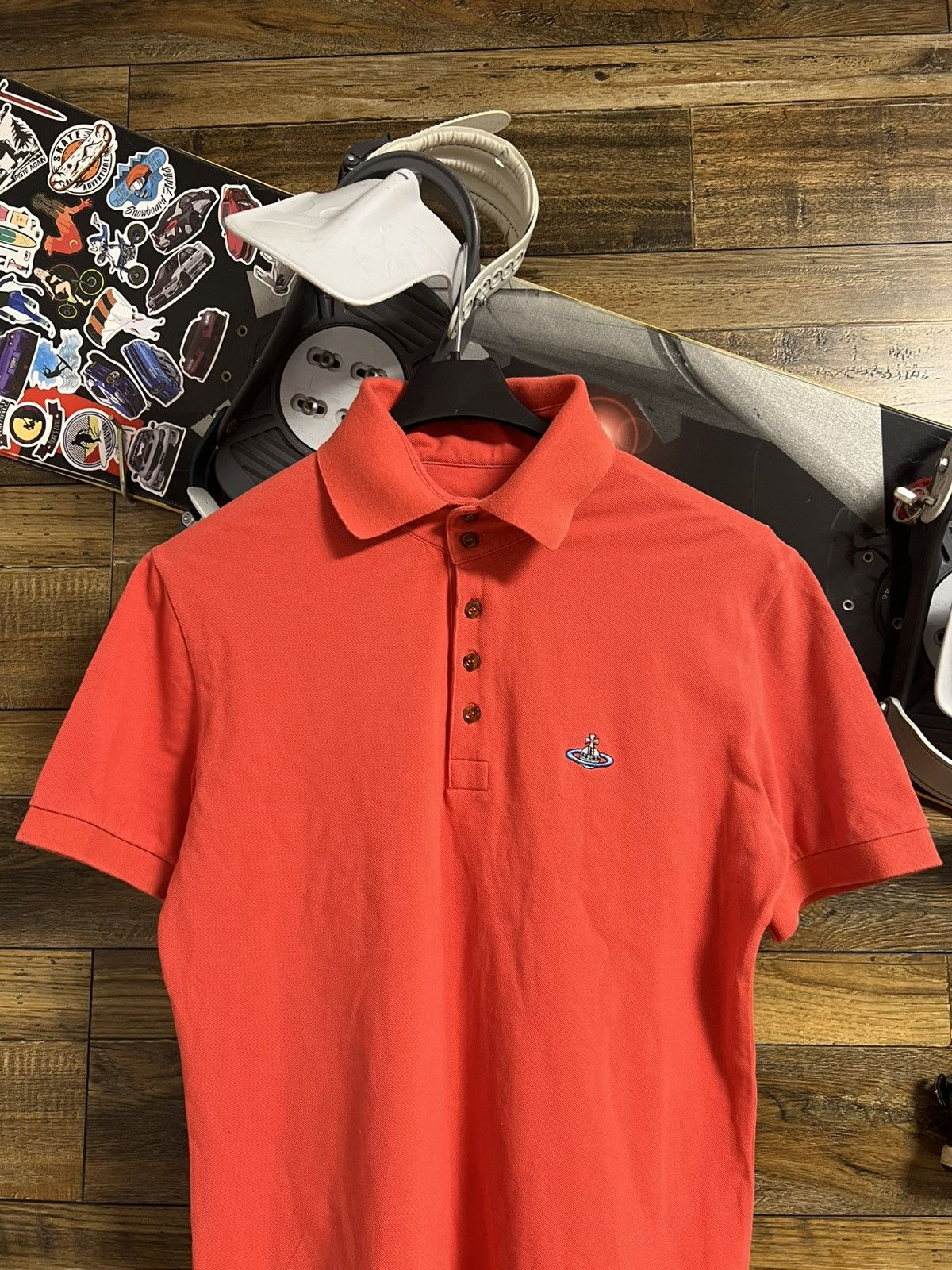 Vivienne Westwood VIVIENNE WESTWOOD Short Sleeve Polo Shirt Logo Orb Size US M / EU 48-50 / 2 - 3 Thumbnail