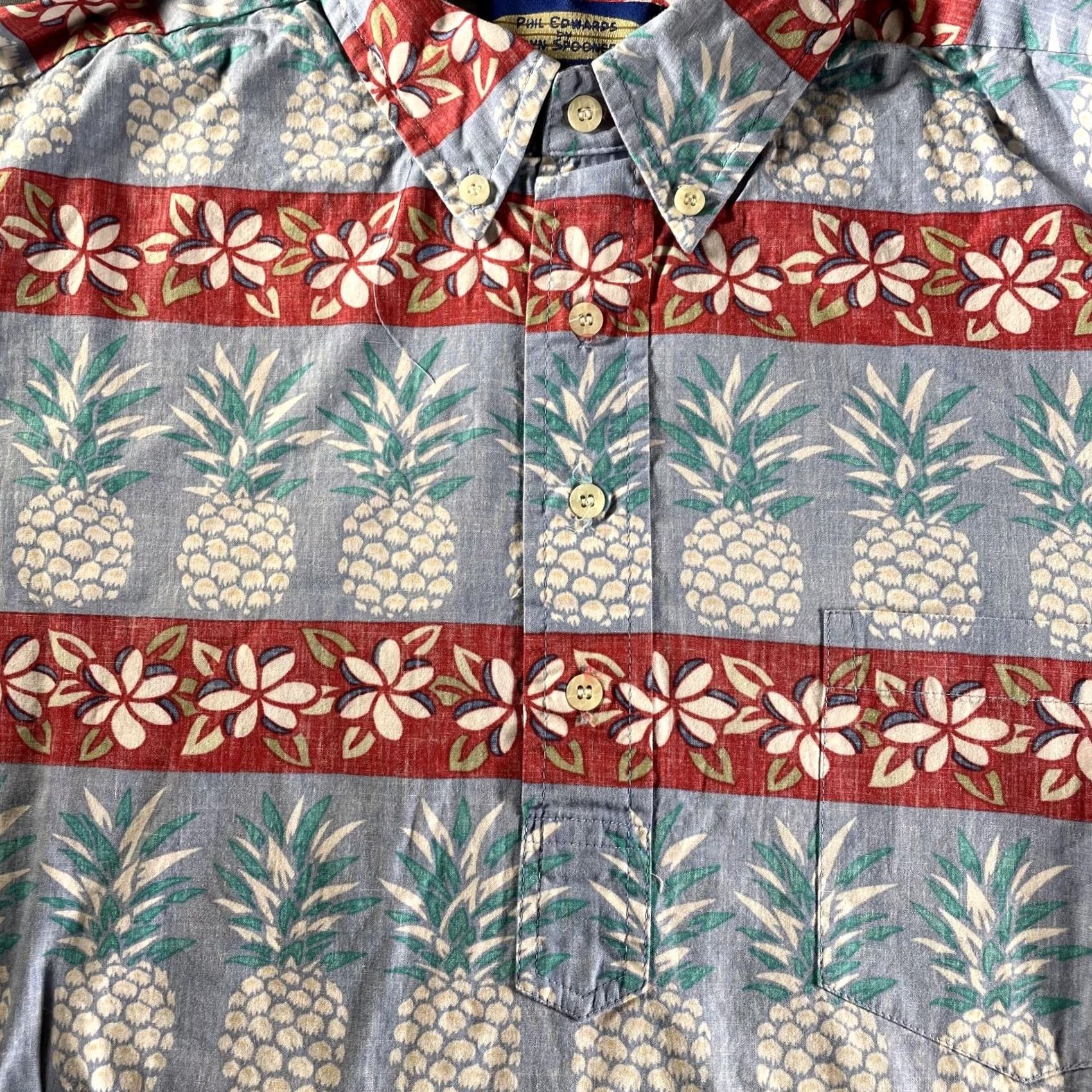 Reyn Spooner Reyn Spooner Shirt Mens Medium Blue Pineapple Hawaiian Aloha Tailored Hawaii Size US M / EU 48-50 / 2 - 3 Thumbnail