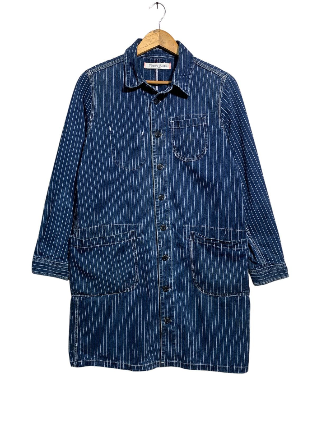 Blue Blue Japan × Kapital 🔥CEPO DENIM WABASH MIDLENGHT JACKETS Size US M / EU 48-50 / 2 - 1 Thumbnail